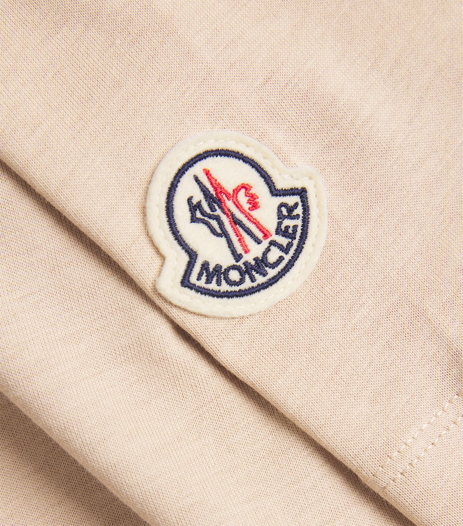 Moncler Womens Cotton Logo Embroidered T-Shirt Image 6