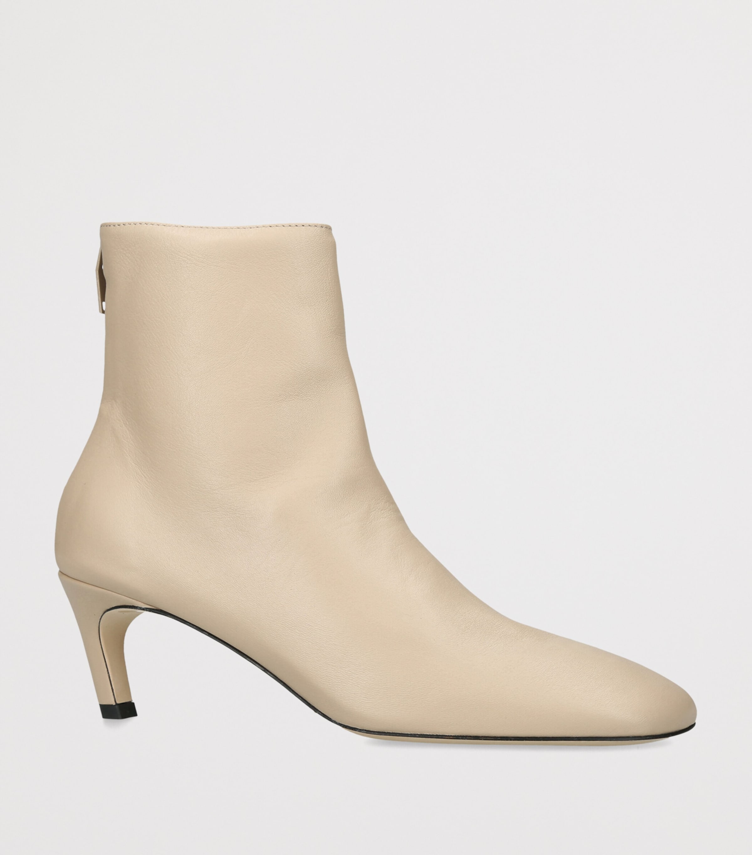 Toteme Leather Ankle Boots 60 Beige Image 2