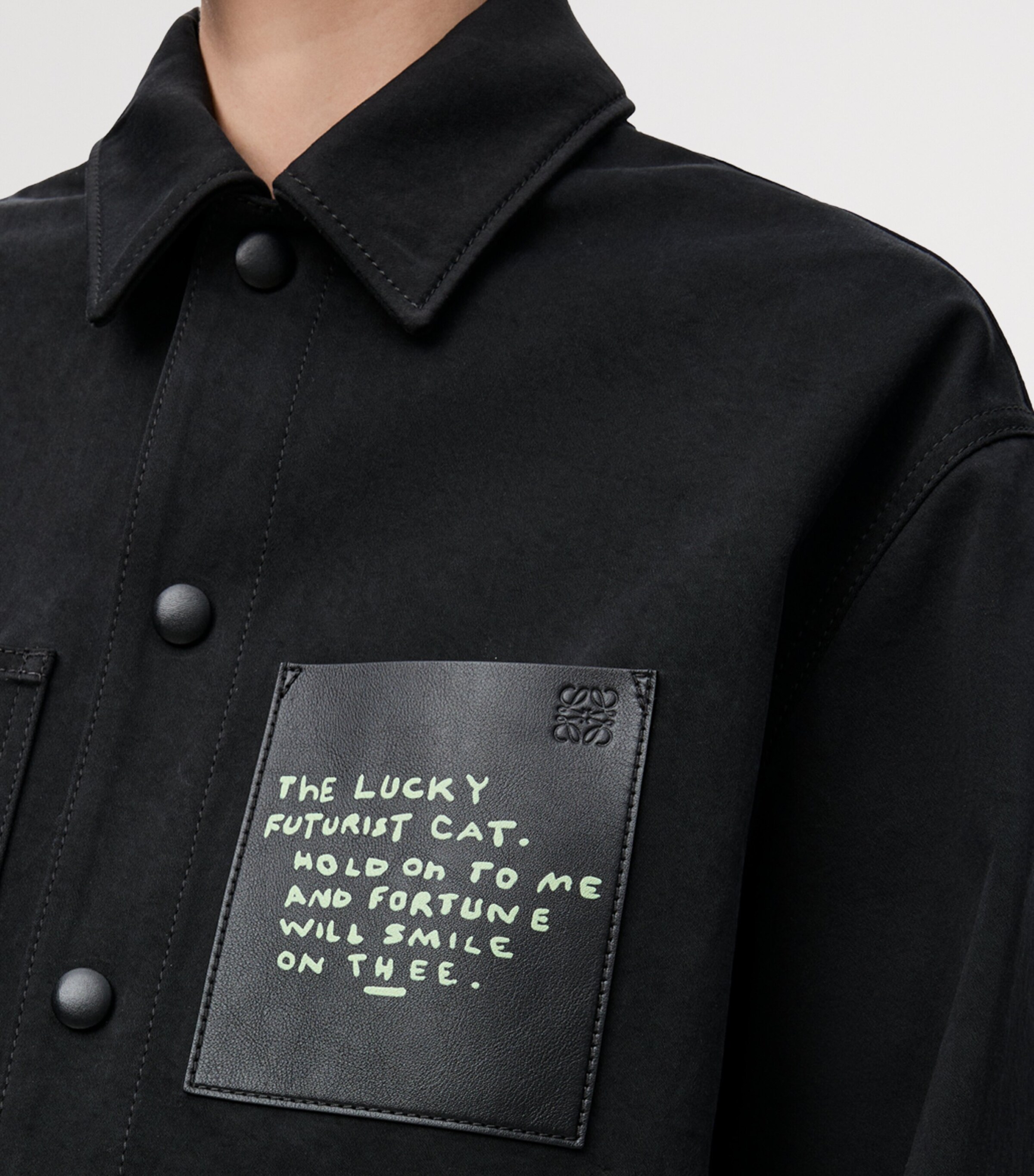 x Louis Wain Cotton-Satin Embroidered Jacket BLACK Image 6