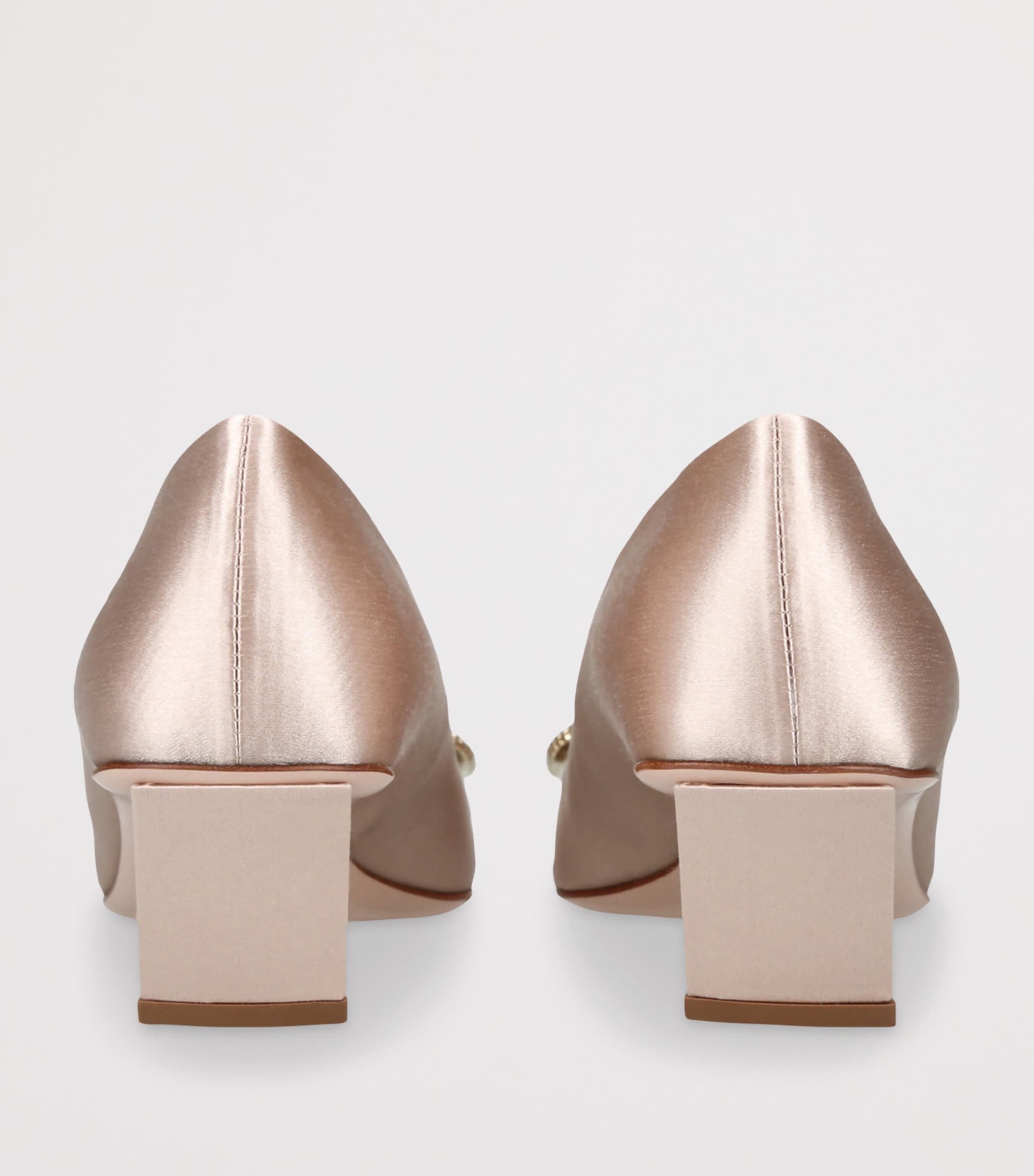 Satin Belle Vivier Pumps 45 PALE PINK Image 2