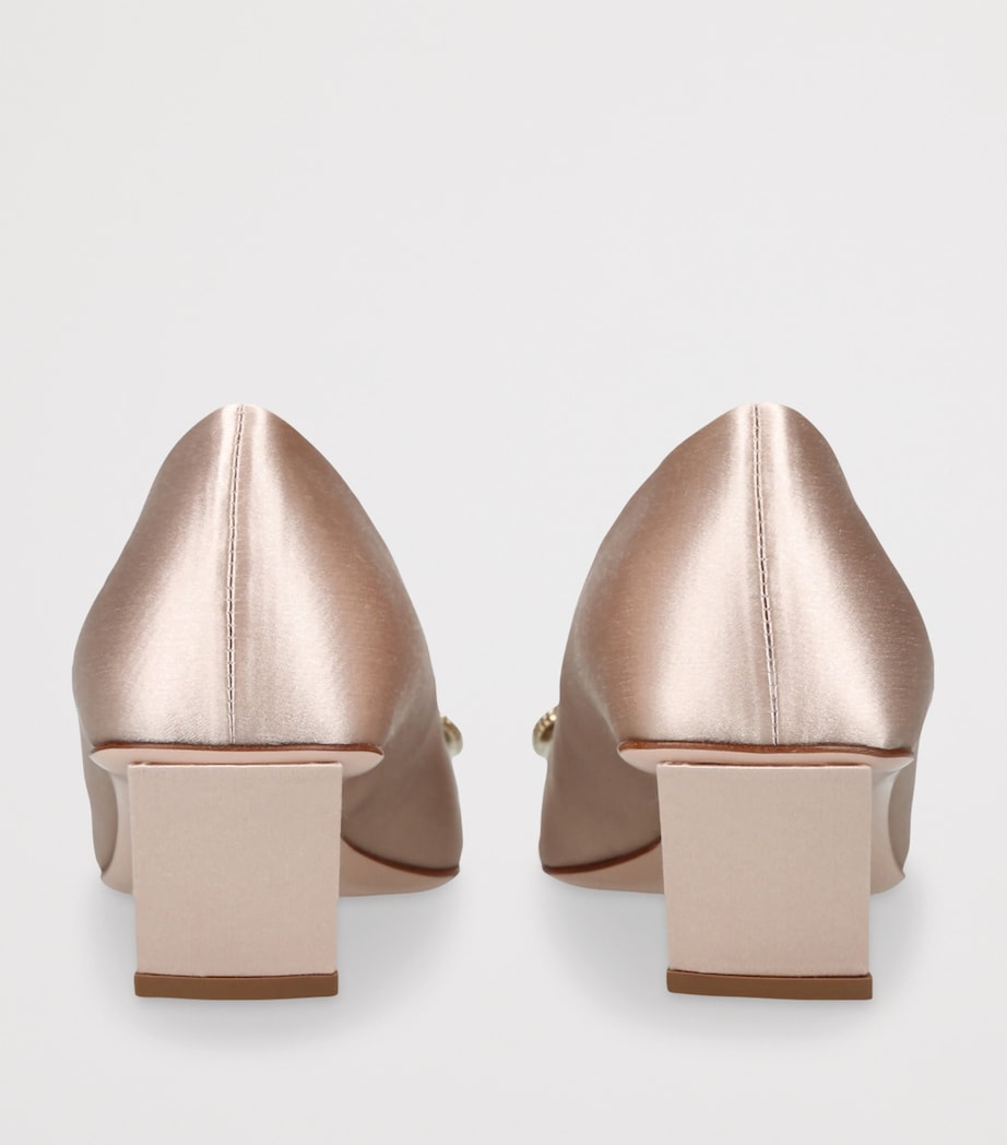 Satin Belle Vivier Pumps 45 PALE PINK Image 2