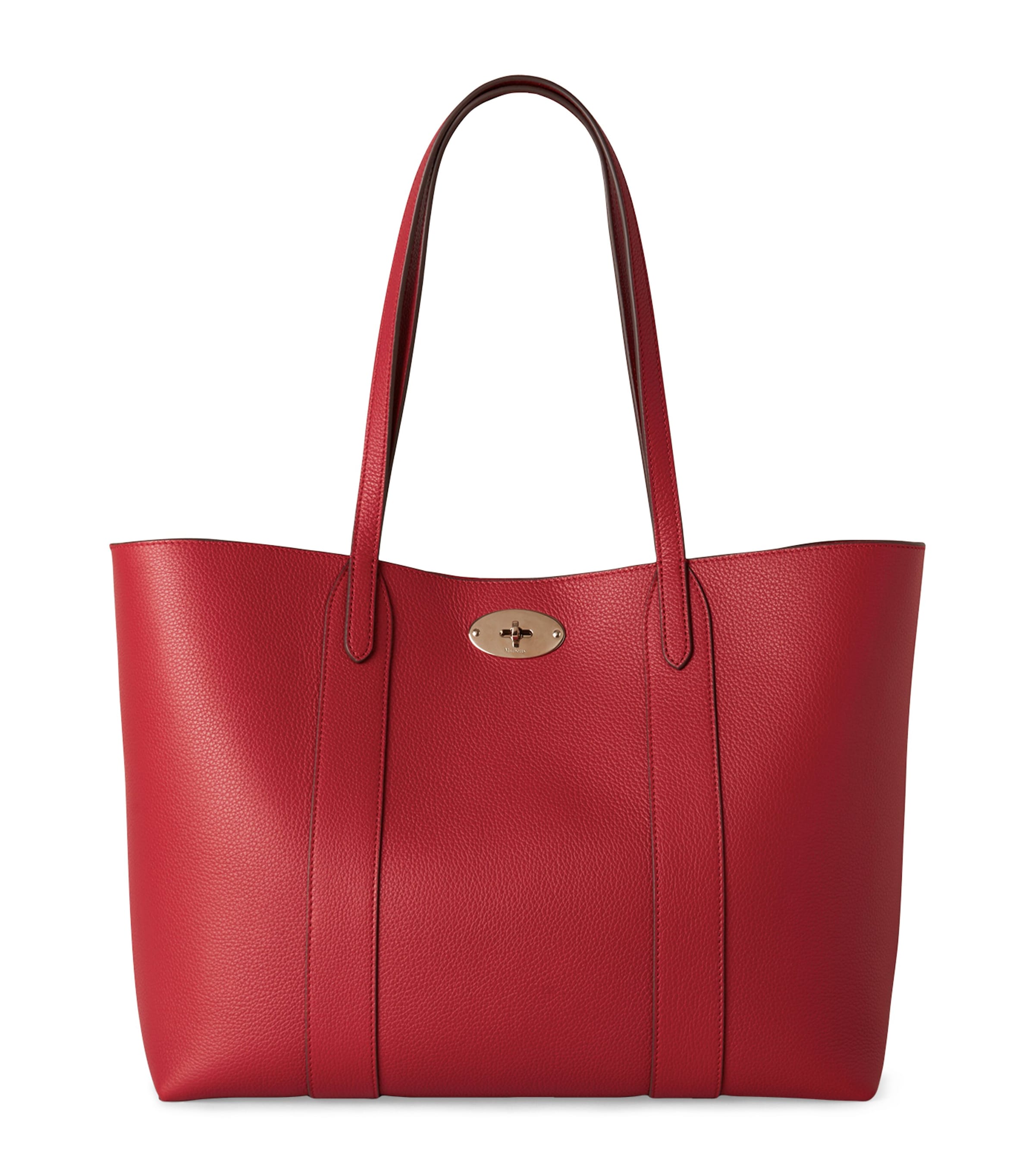 Mulberry Leather Bayswater Tote Bag In Red