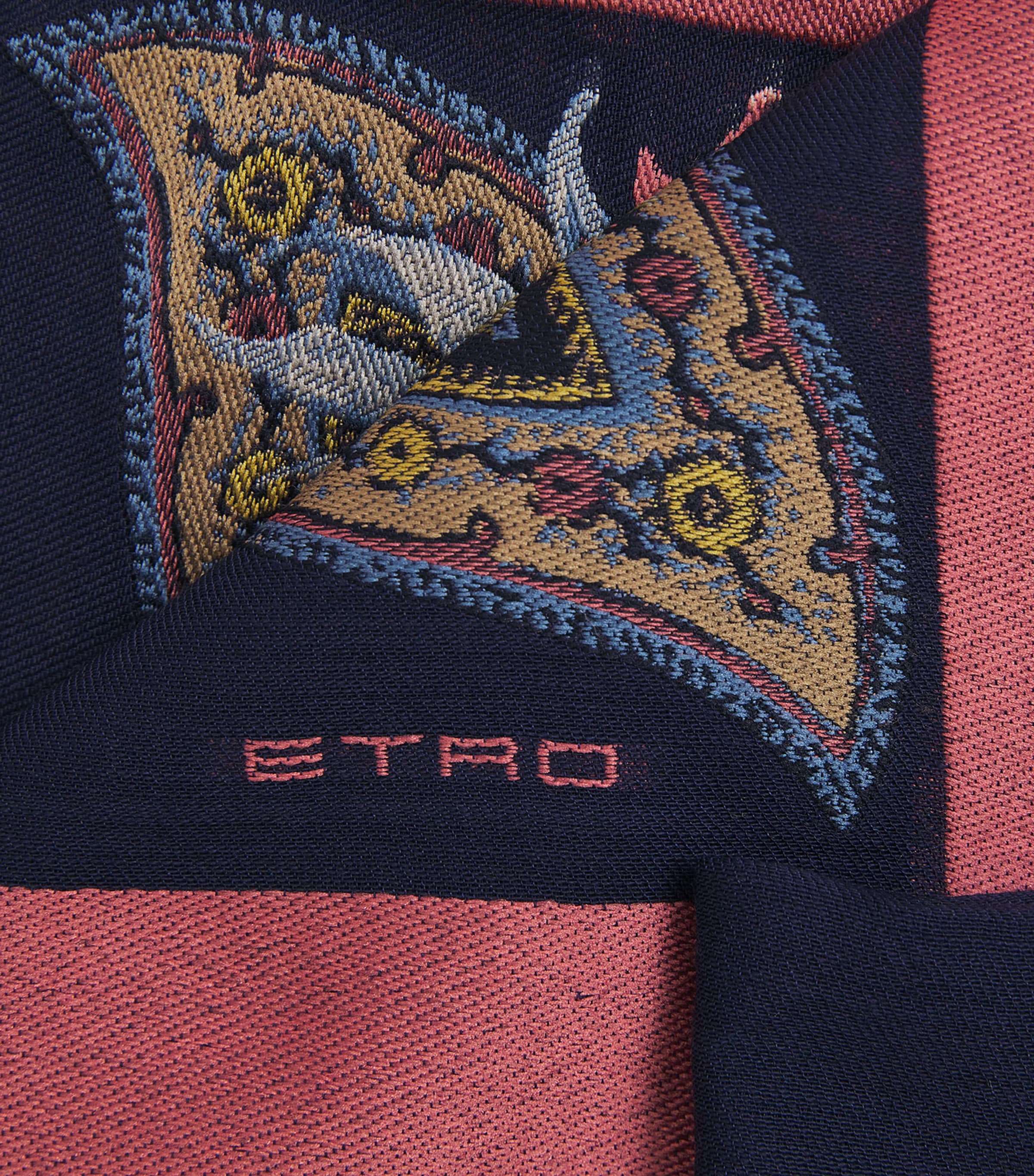 Etro Wool-Blend Paisley Boheme Scarf Print/blue Bs Image 4