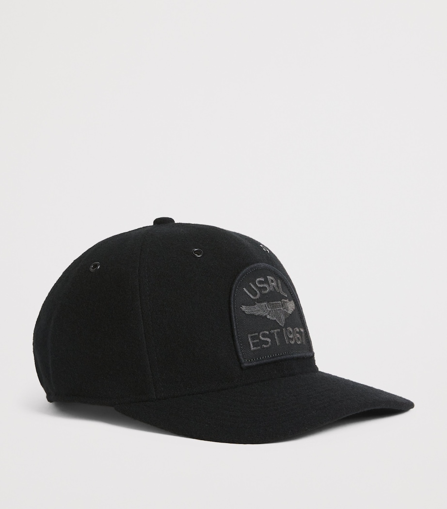 Wool Insignia Cap BLACK Image 2