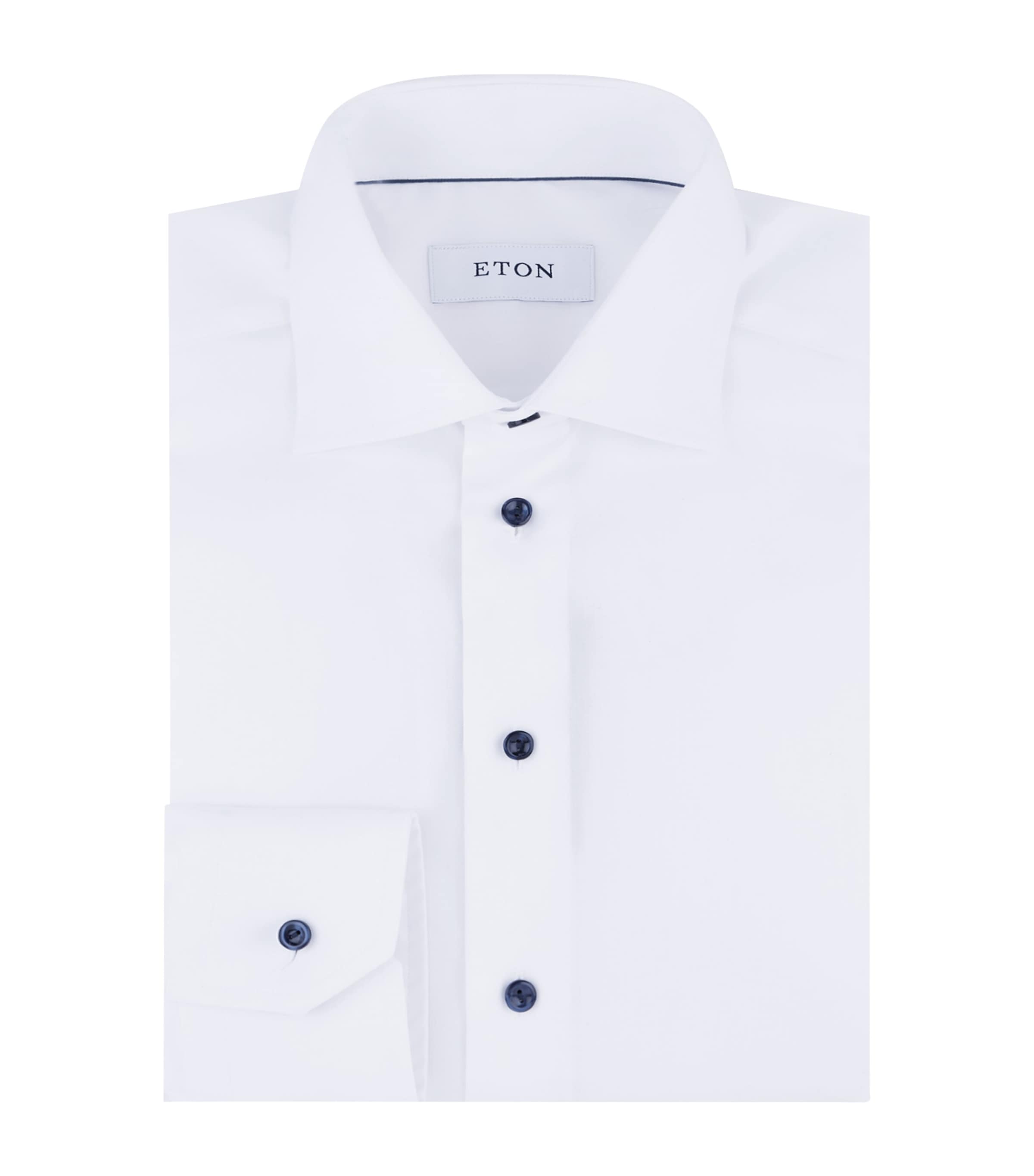 Eton Signature Twill Slim Fit Shirt In White