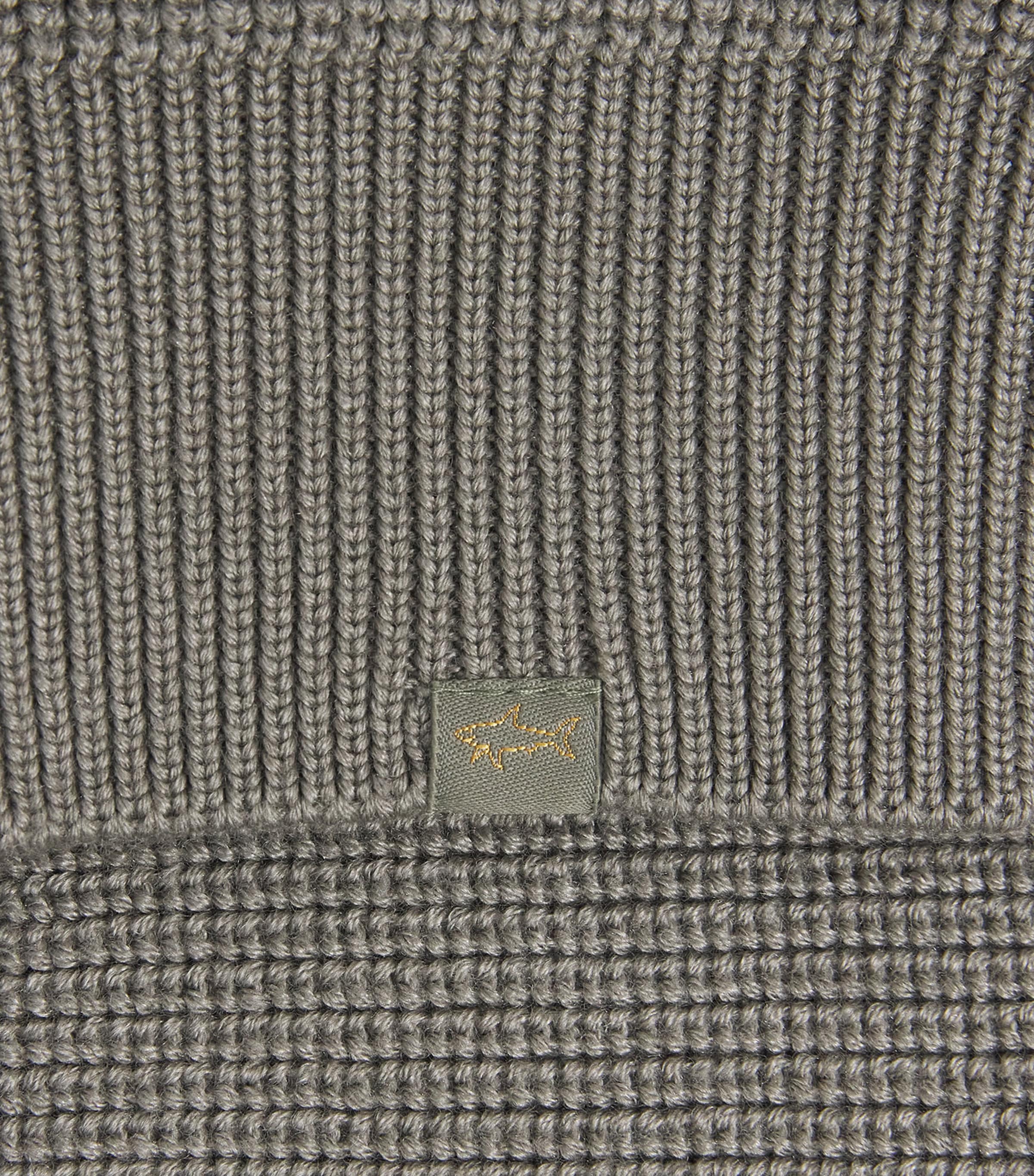 Virgin Wool-Silk Quarter-Zip Sweater 445 GREY-GREEN Image 5