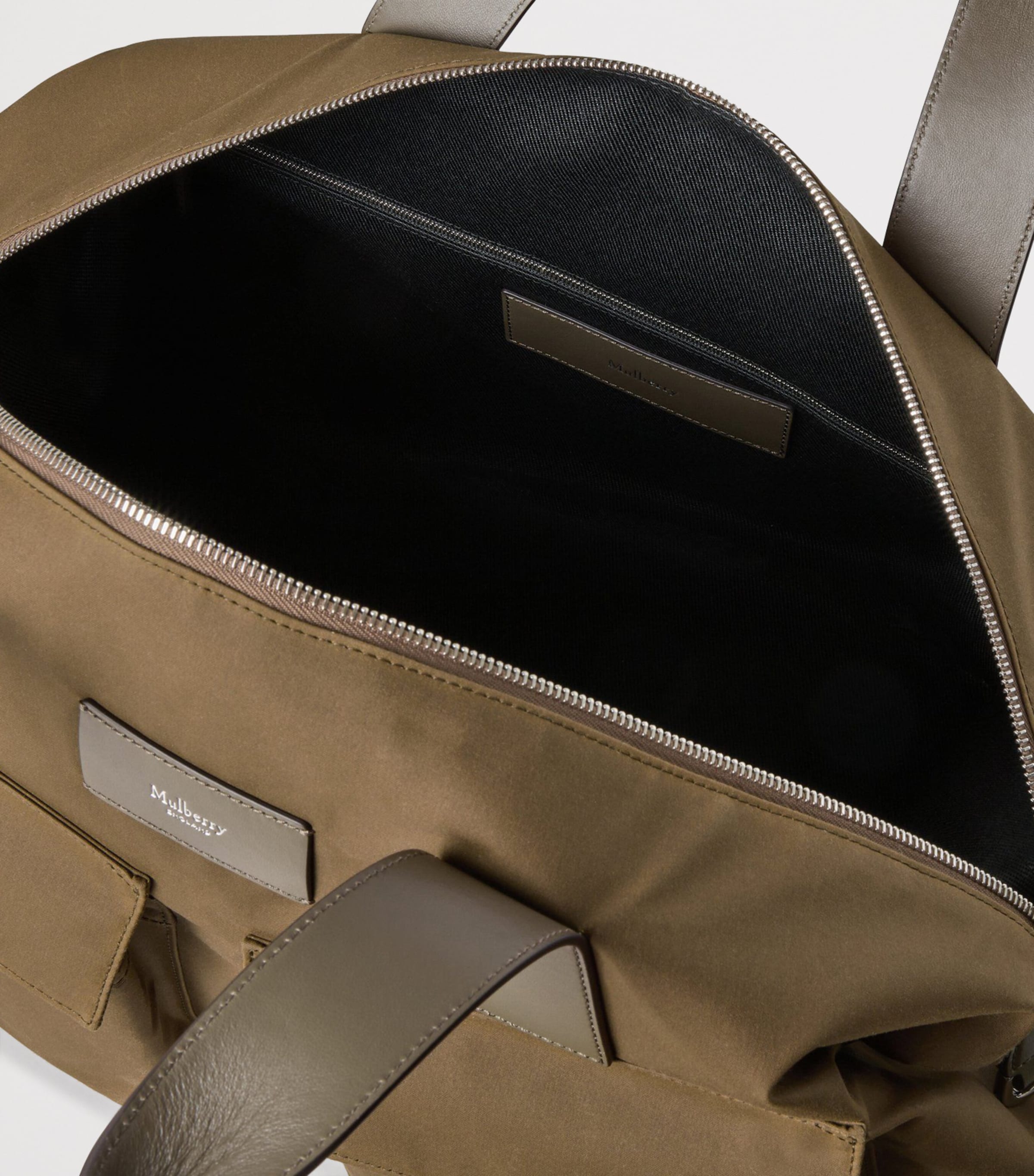 Waxed Cotton Clipper Holdall DARK MOSS Image 4