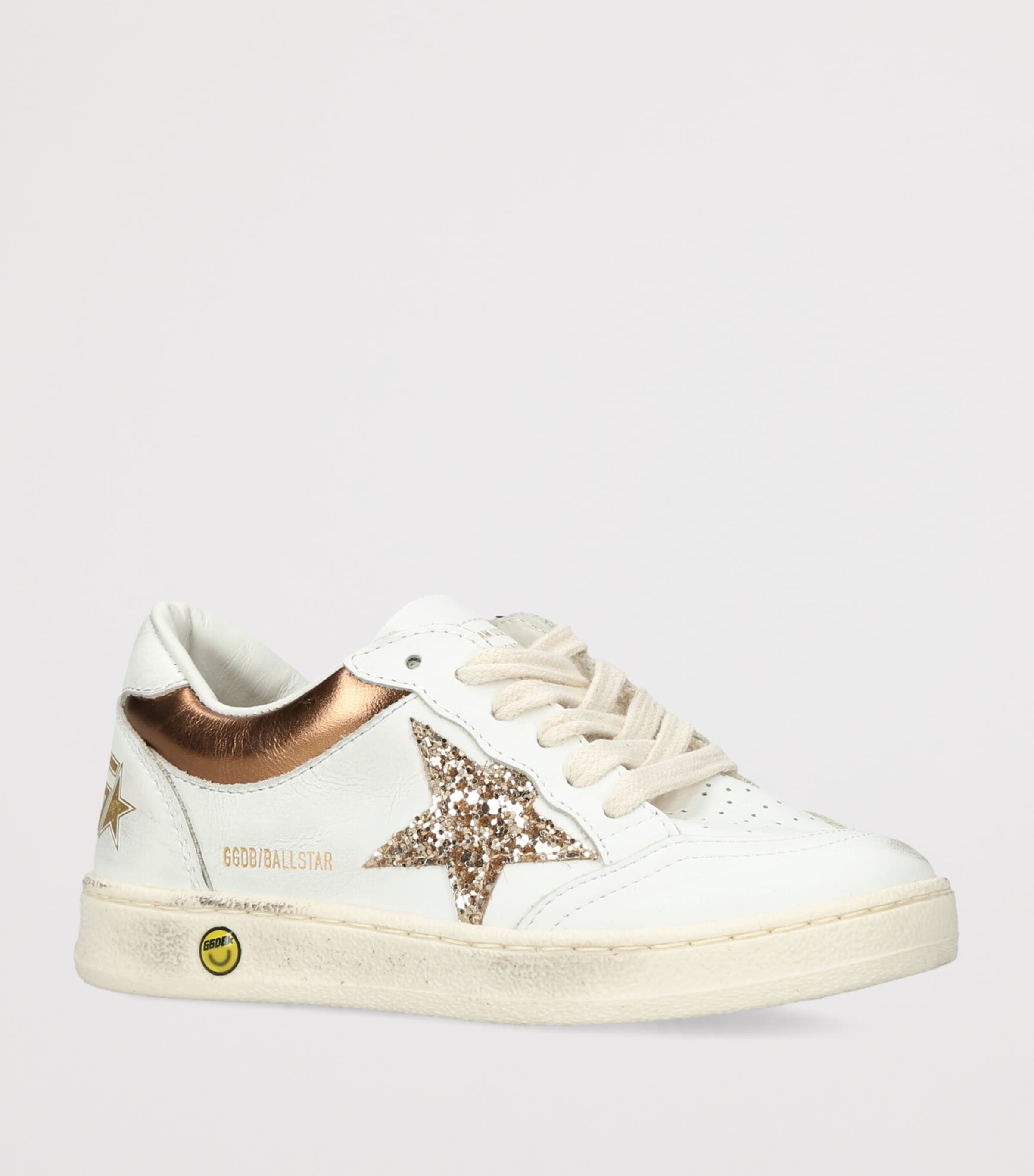 Golden Goose Leather Ball Star Sneakers Gold Comb Image 2