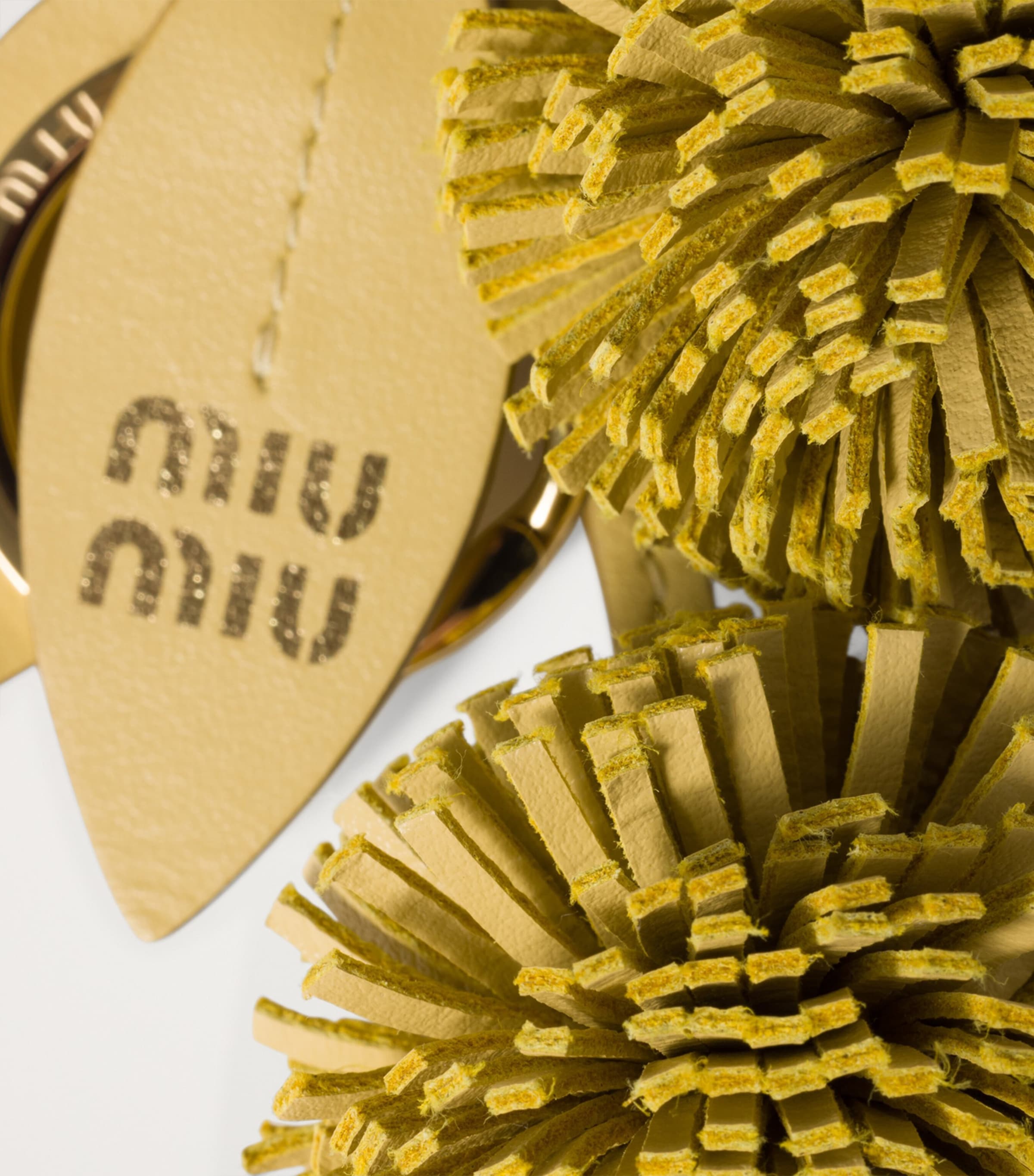 Leather Dandelion Keychain F0032 Image 3