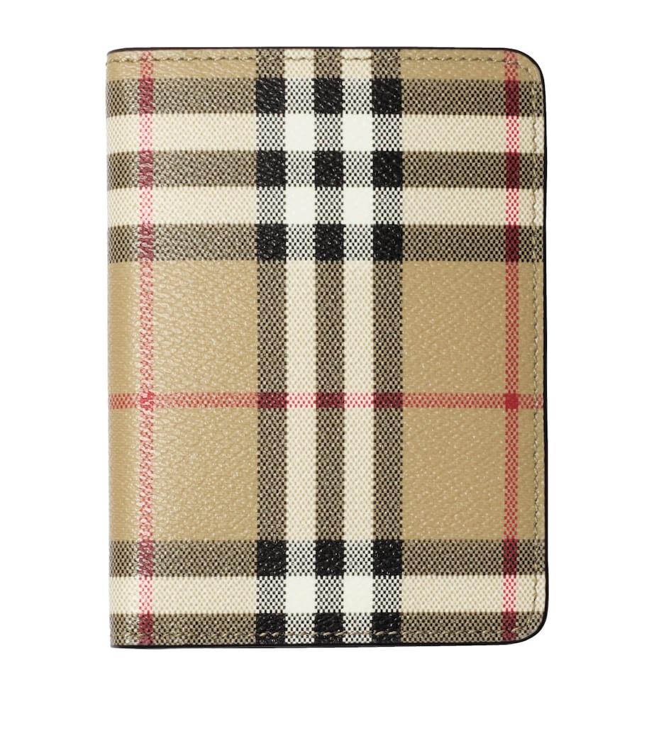 Check Passport Holder VNTG CHK/BRIAR BROWN Image 1