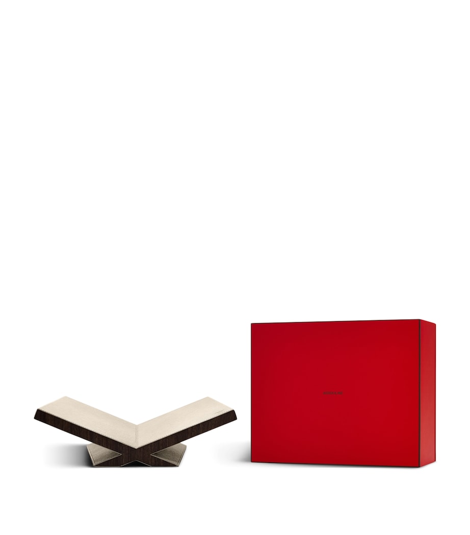 Walnut-Leather Classic Culture Bookstand STONE Image 3