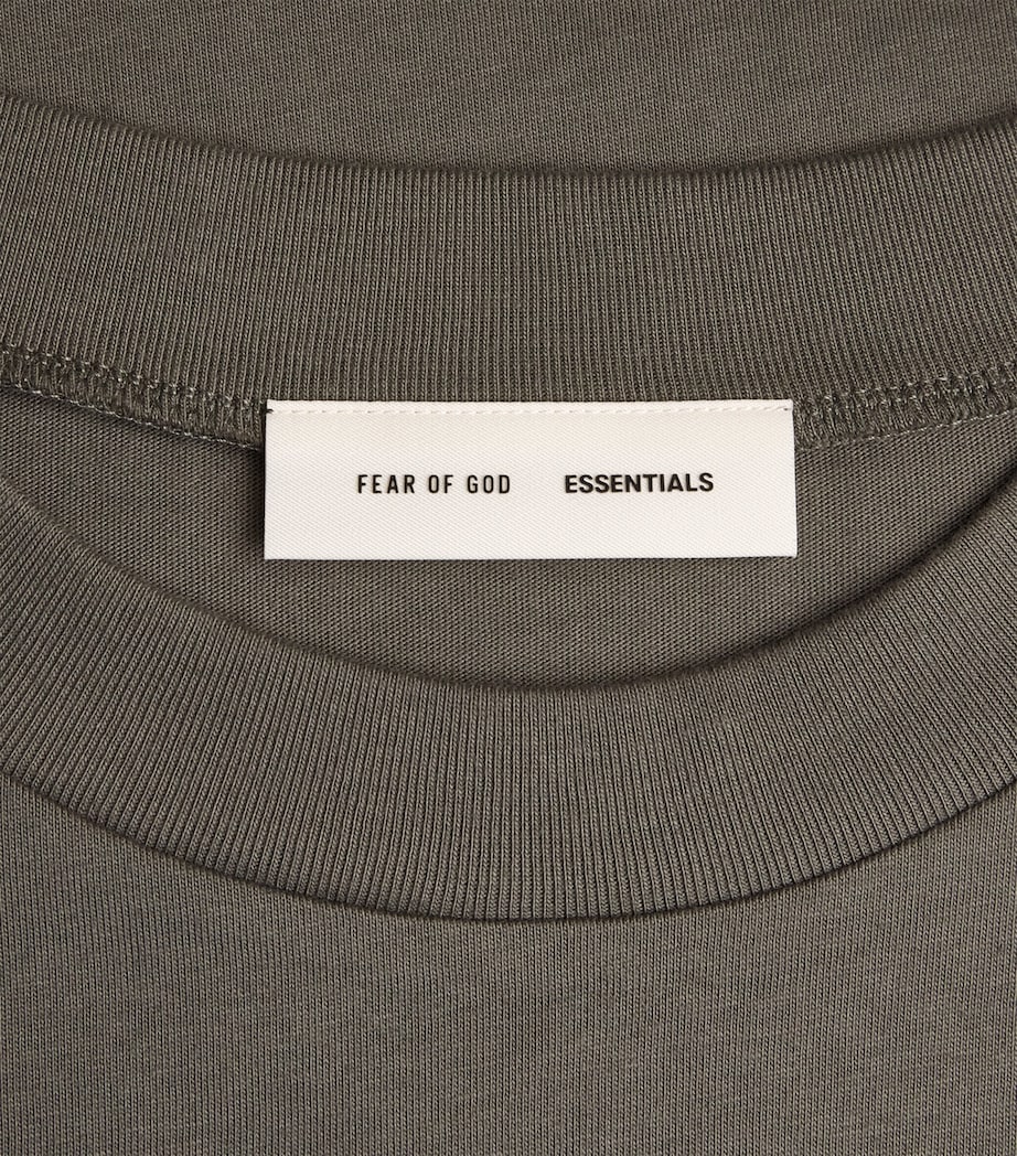 Cotton Logo Oversized T-Shirt MOSS Image 5