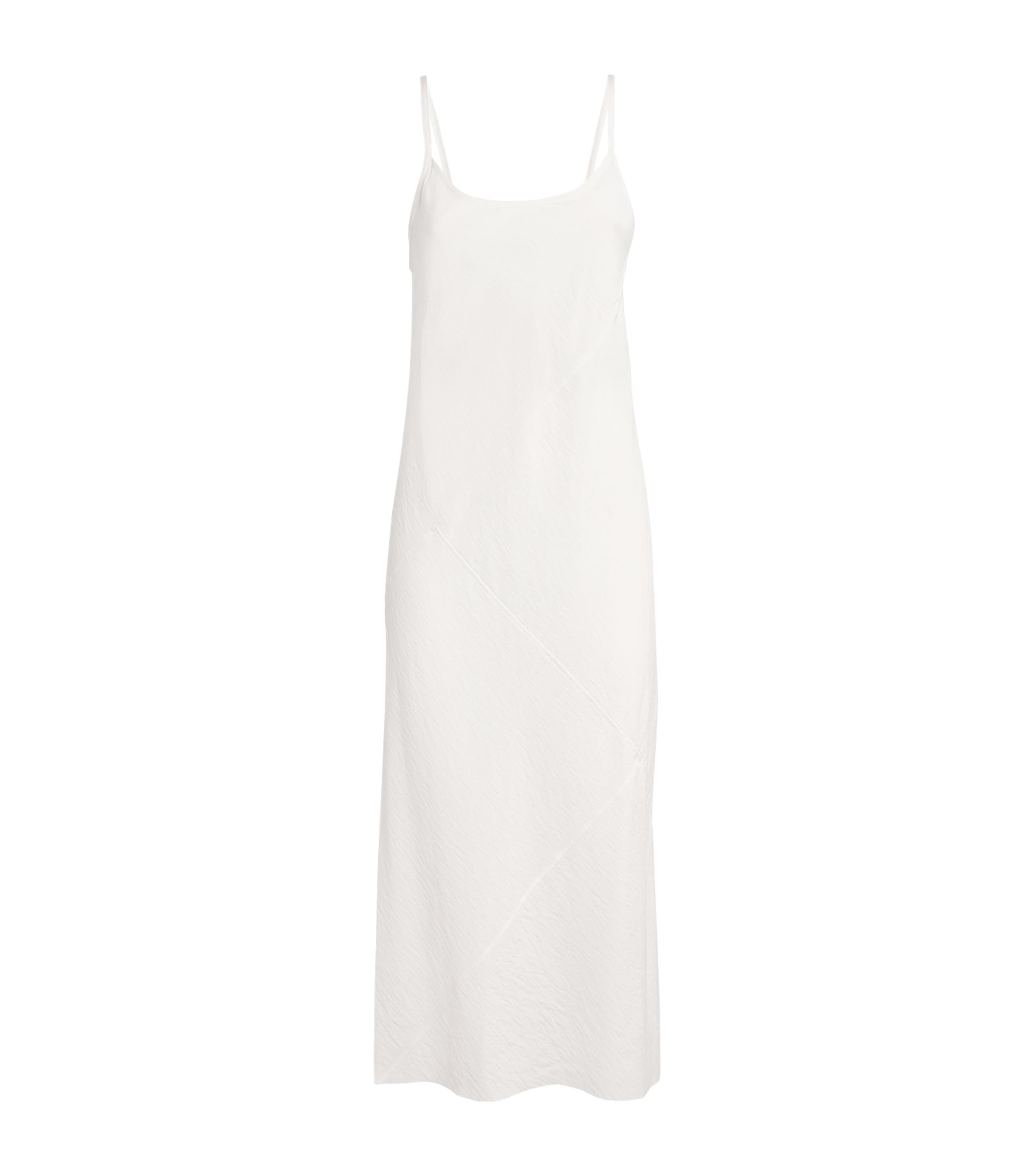 Lauren Manoogian Womens Bias Slip Midi Dress White Image 1