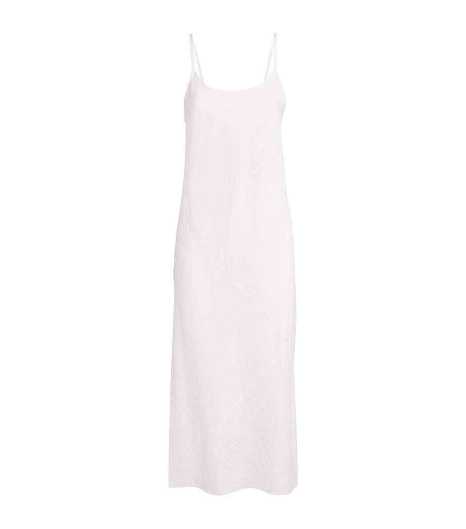 Lauren Manoogian Womens Bias Slip Midi Dress White Image 1