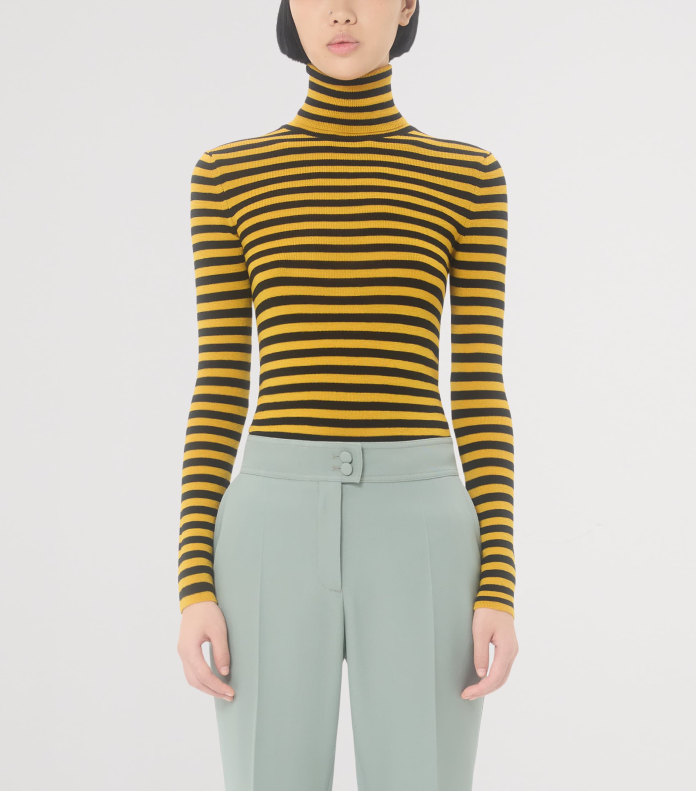 Wool Stripe VLogo Sweater EY0 Image 2
