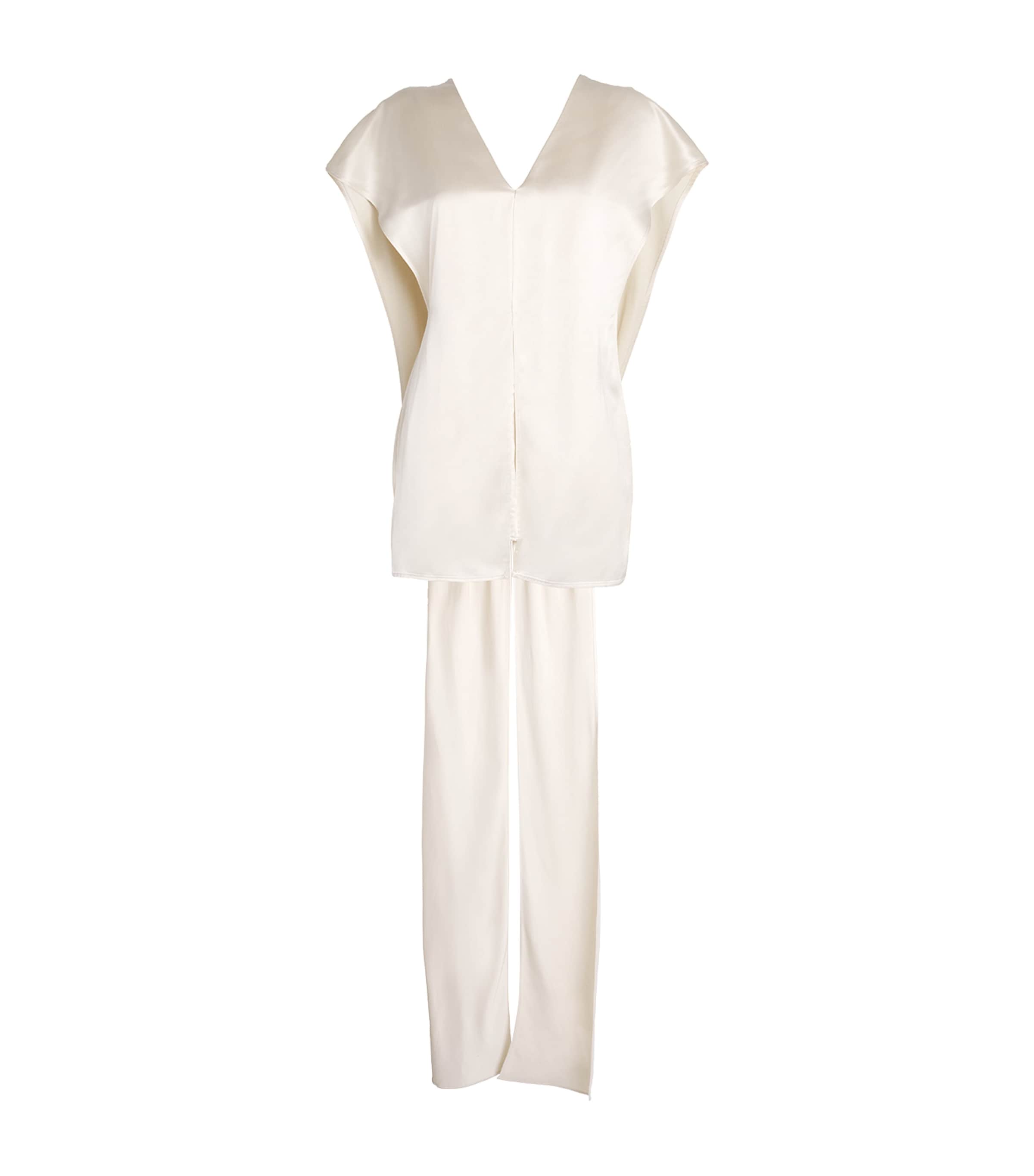 TOVE SATIN CAPE SARA BLOUSE