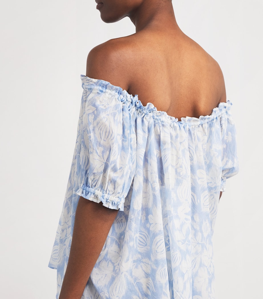 Fig Print Alma Pyjama Set BLUE Image 4