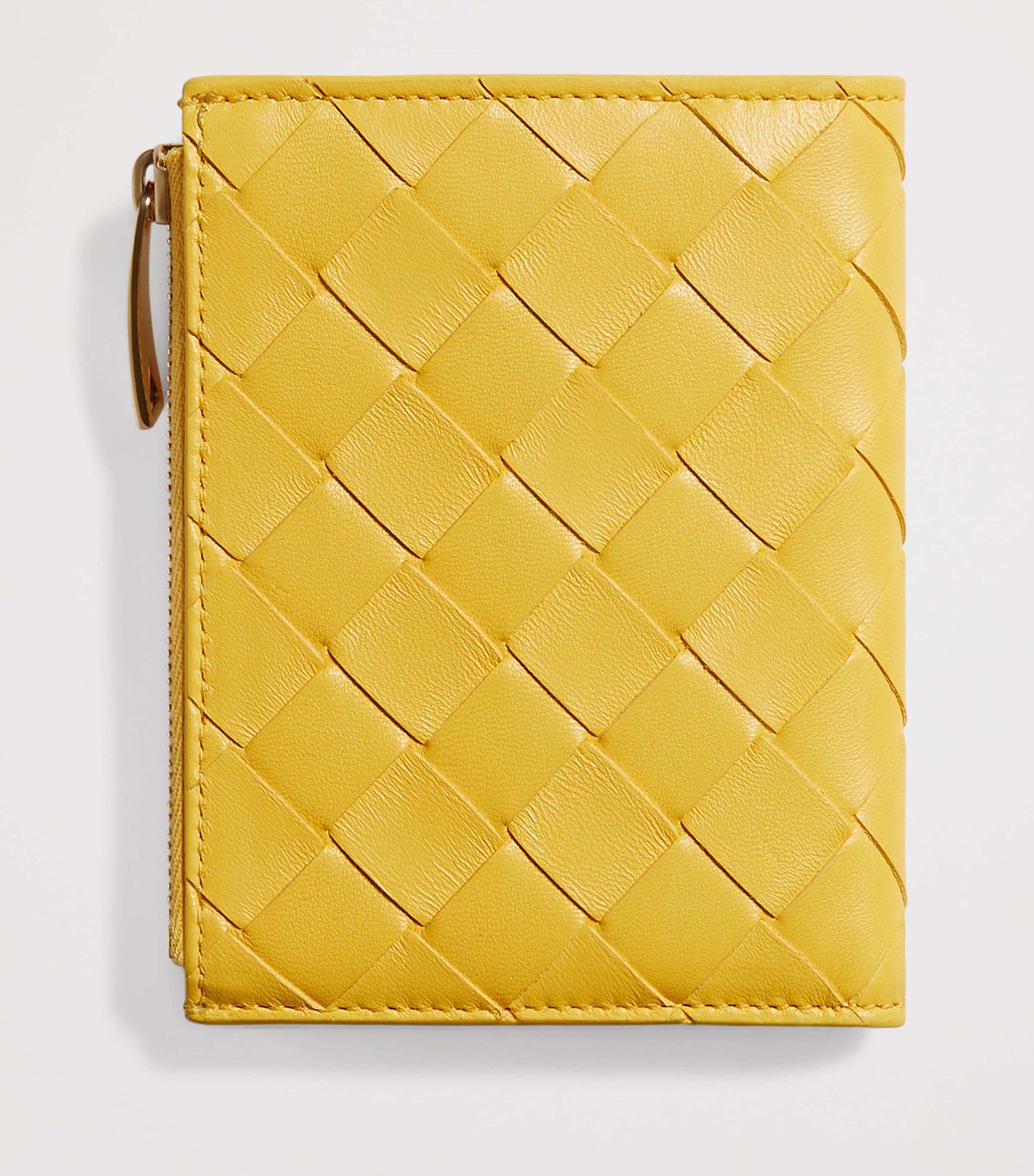 Bottega Veneta Small Leather Intrecciato Bifold Wallet Image 4