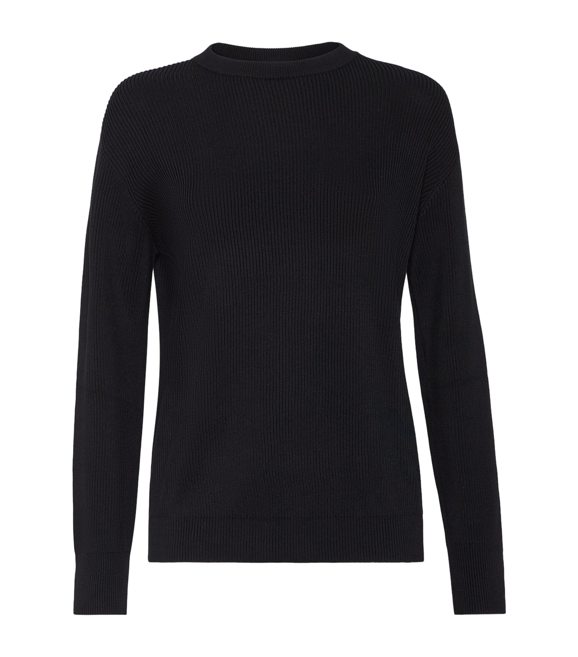 Brunello Cucinelli Cashmere-blend Sparkle Sweater In Black