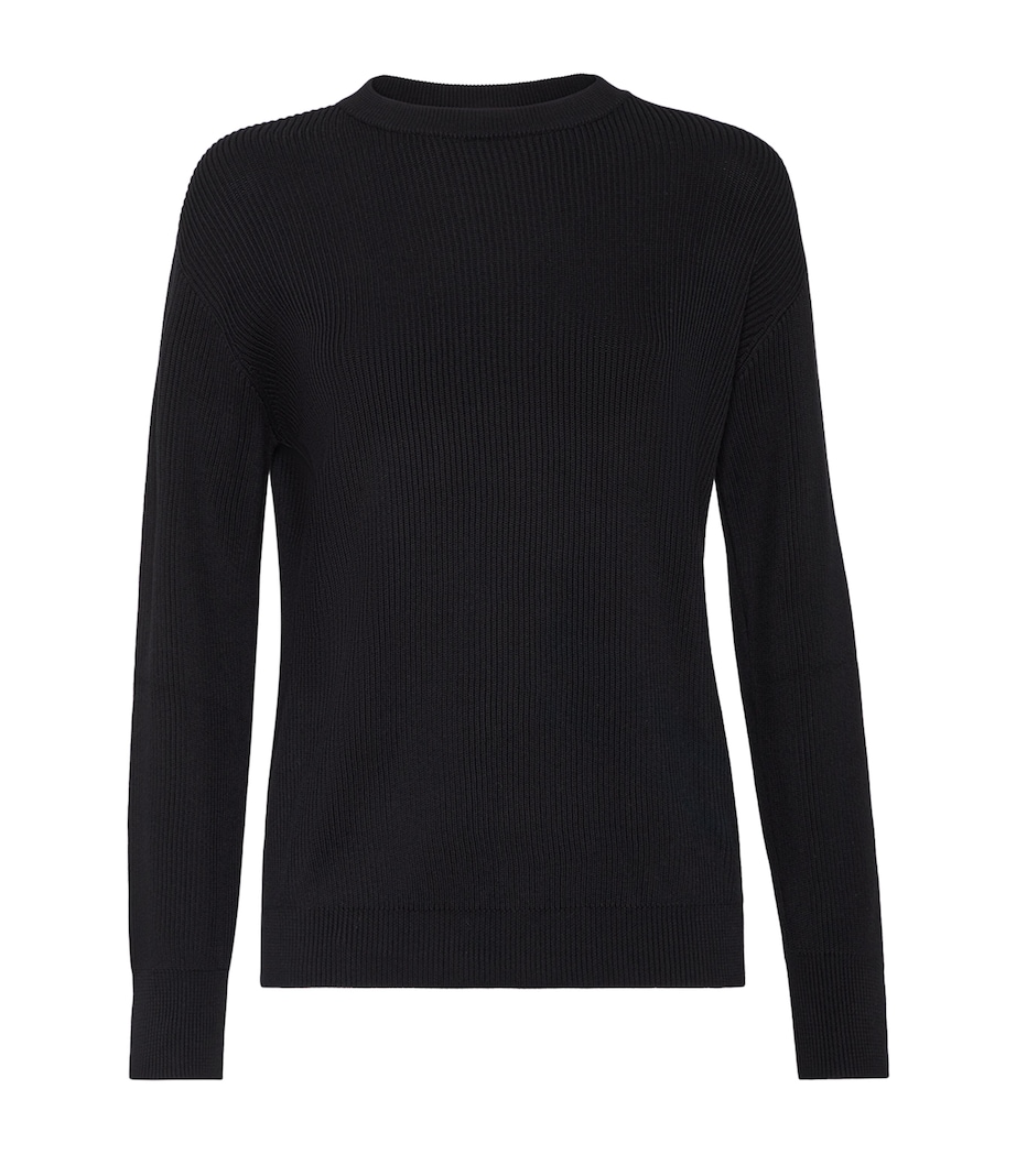 Cotton Monili-Trim Sweater C101 Image 1