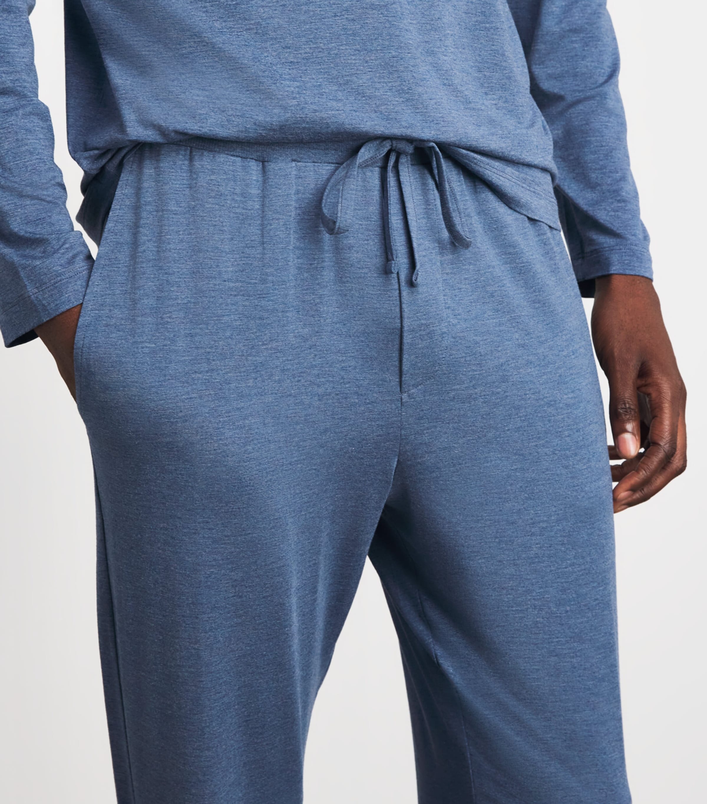Hanro Mens Casual Pyjama Bottoms Tanzanite Image 3