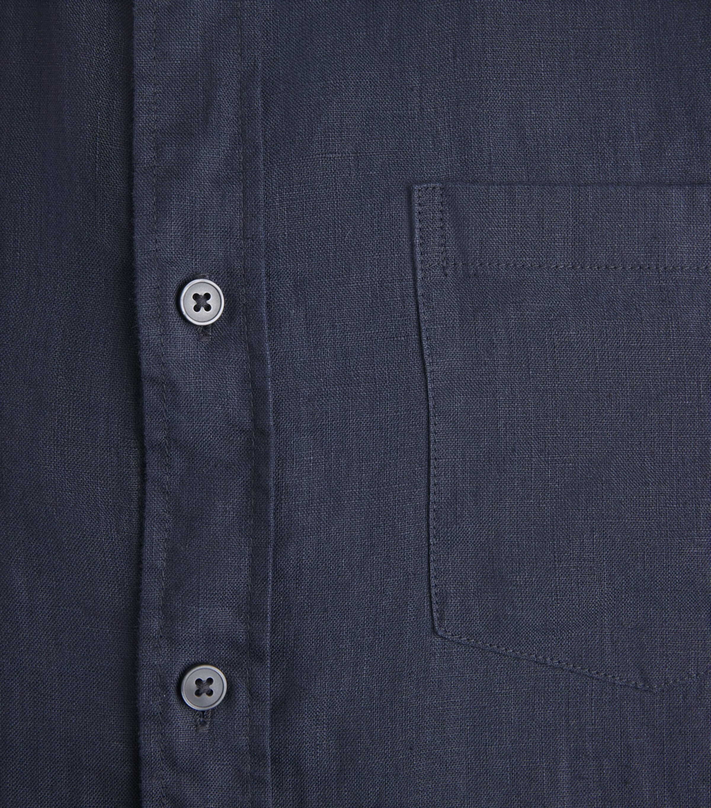 Vince Mens Linen Patch Pocket Shirt Coastal Image 6