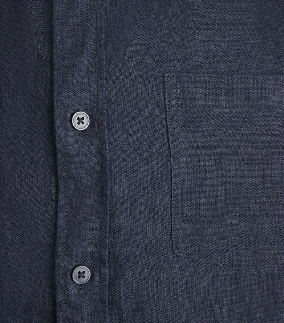 Vince Mens Linen Patch Pocket Shirt Coastal Image 6