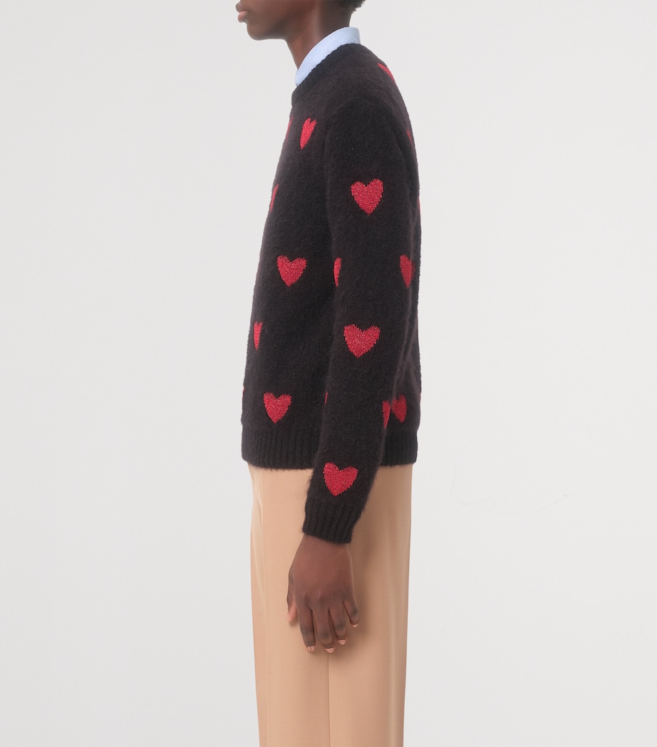 Jacquard Heart Sweater 0NR Image 3