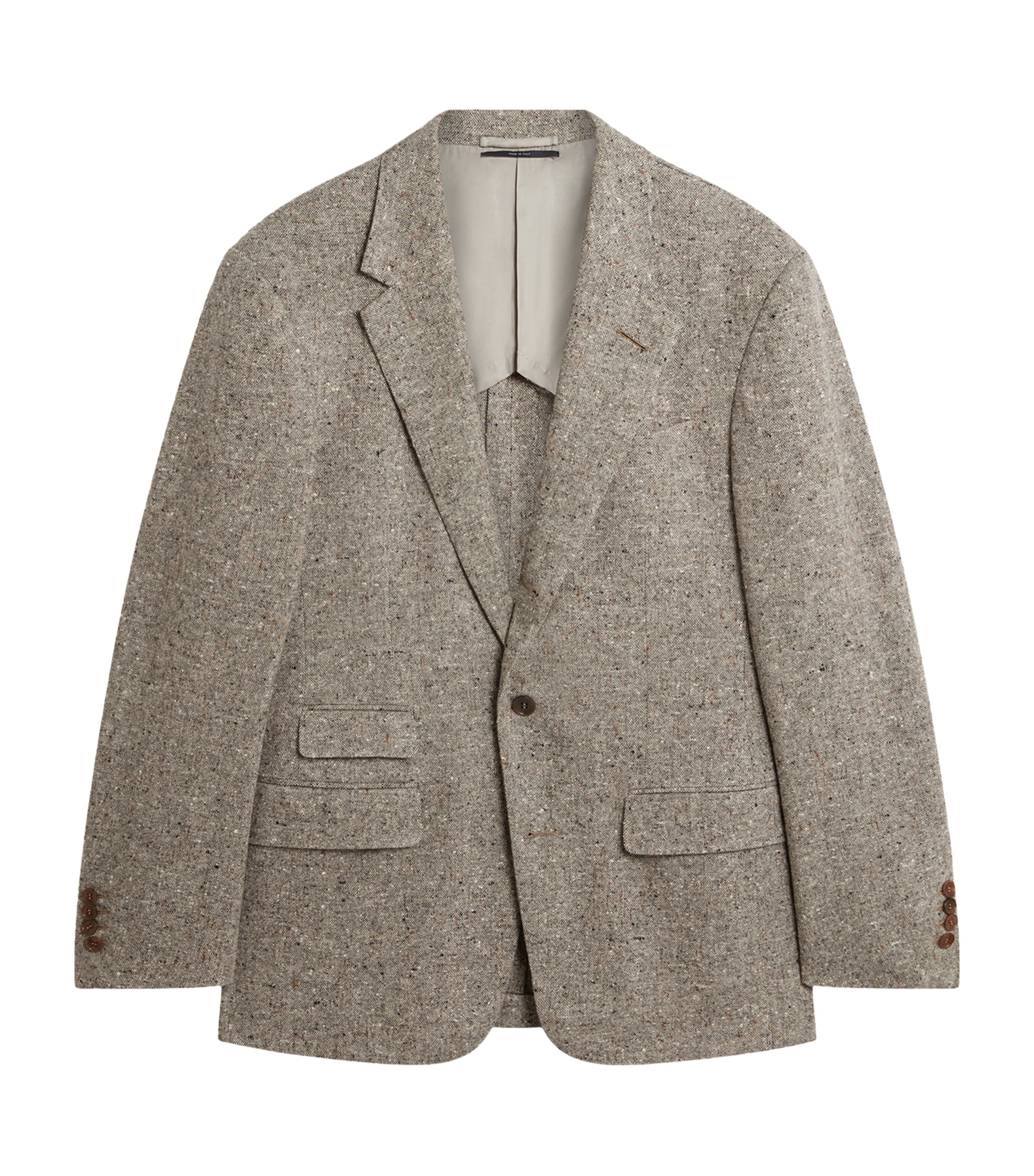 Wool Donegal Tweed Bourdon Blazer 086OATMEAL GREY Image 1