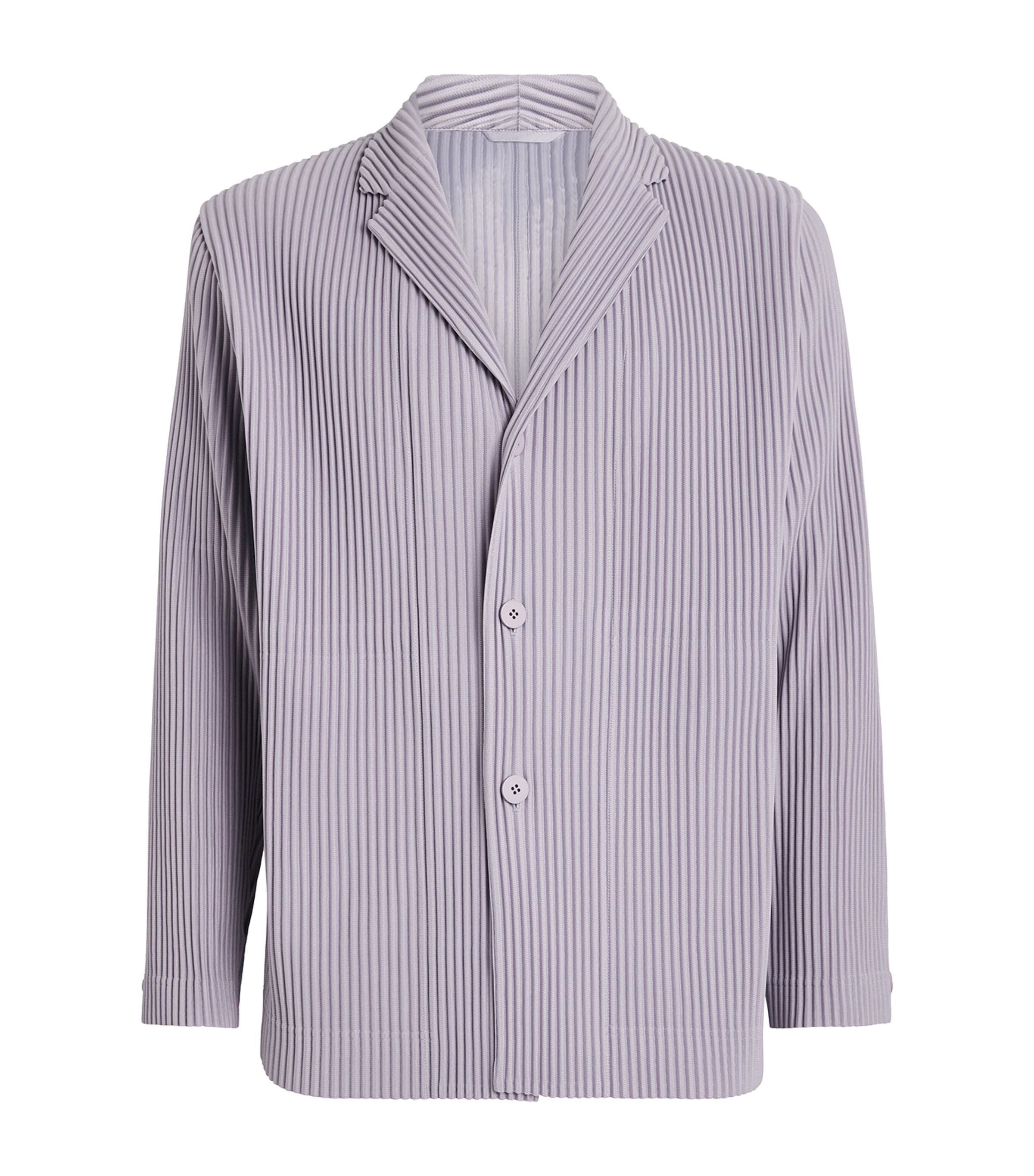 Homme Plissé Issey Miyake Purple Pleated Blazer | Harrods US