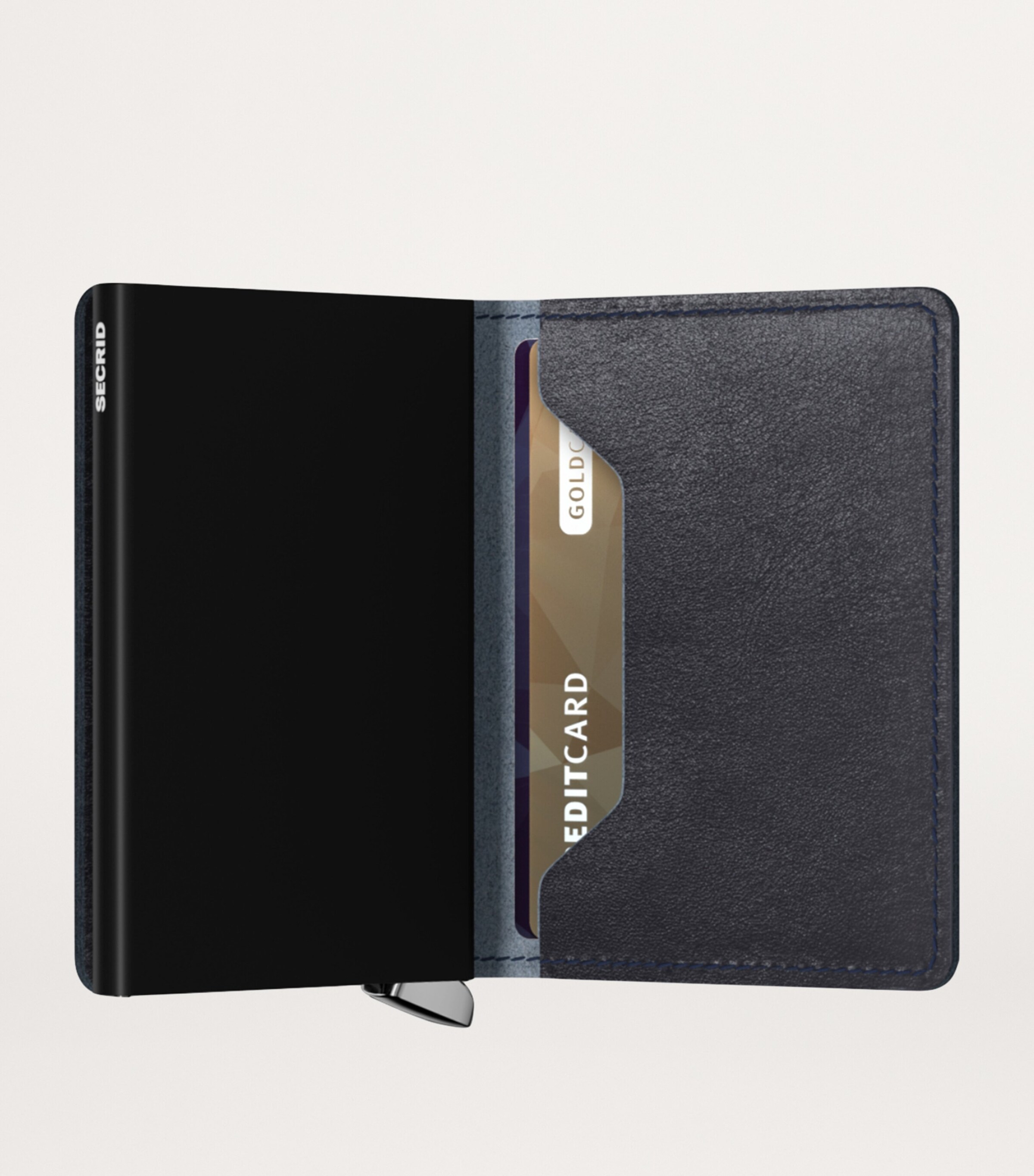 Suede Basco Slimwallet NAVY Image 5