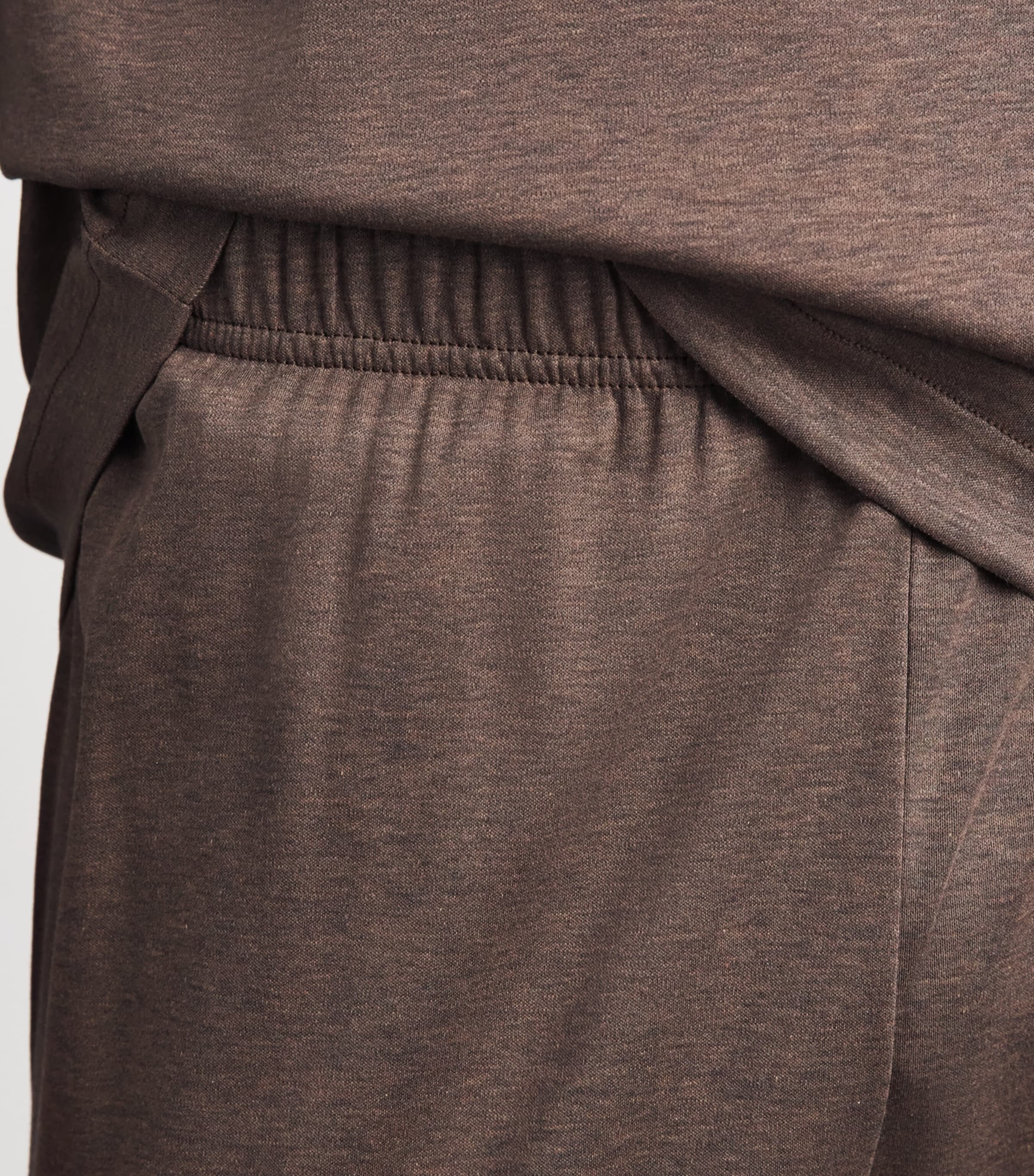 Zimmerli Mens Sea Island Cotton Pyjama Bottoms Brown Melange Image 5