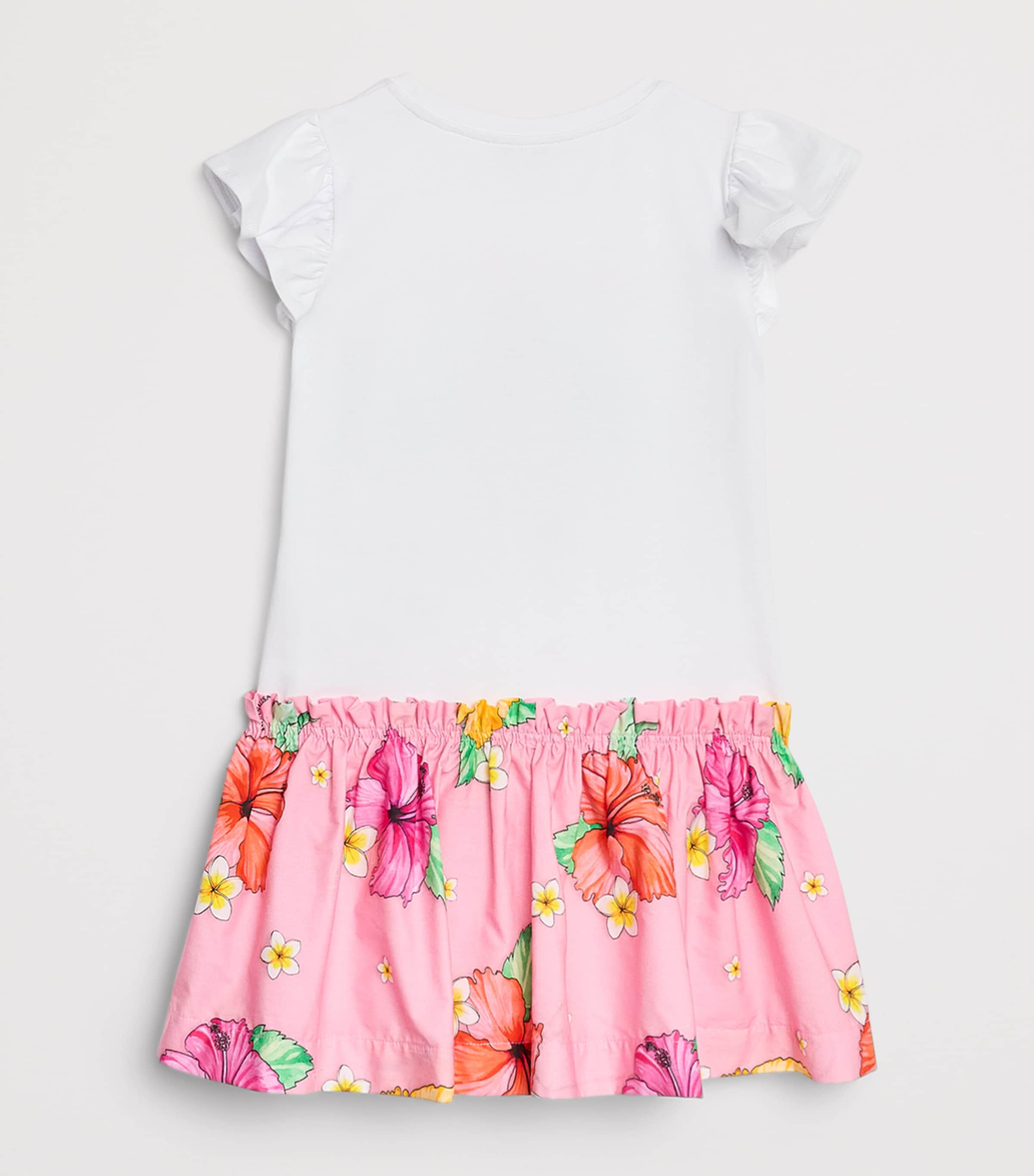 Monnalisa x Disney Moana Ocean Spirit Dress (2-12 Years) Bianco+fuxia Image 2