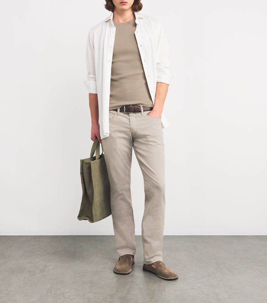 Cotton Federal Straight Trousers CLEAN KHAKI Image 2