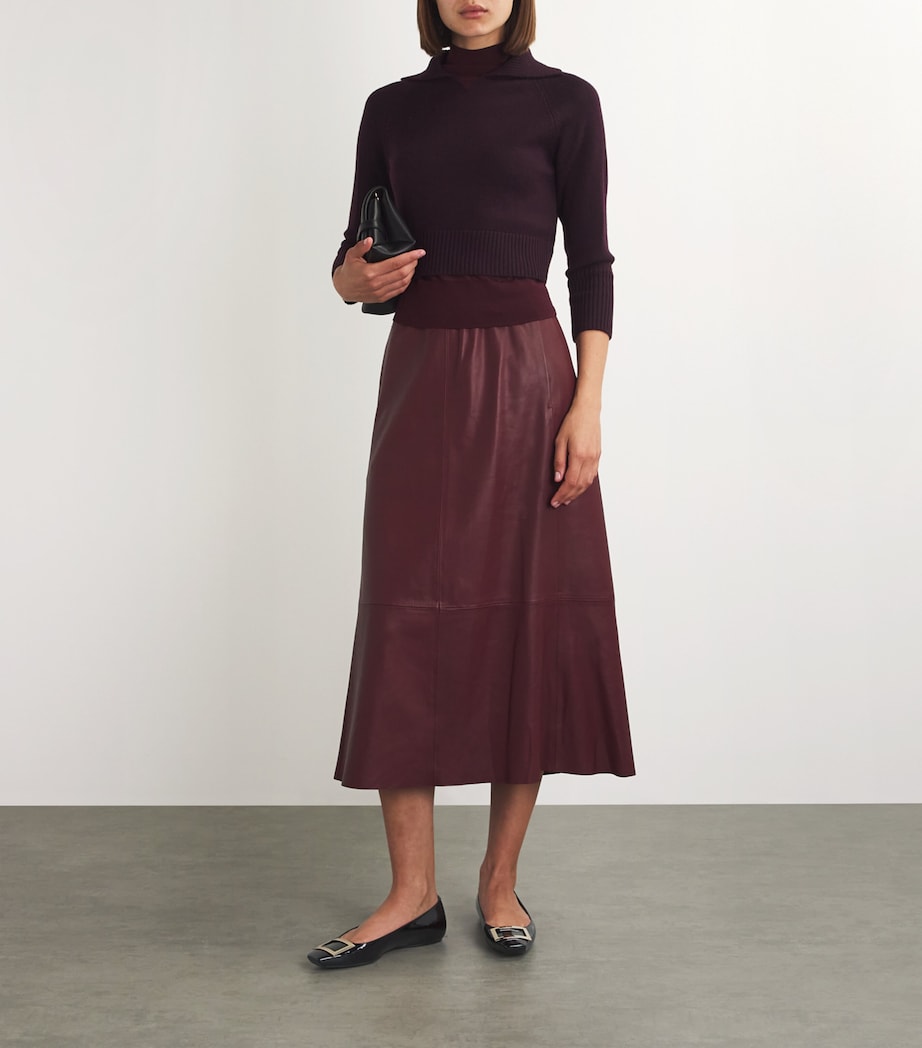 Patent Quadrata Trompette Ballet Flats BLACK Image 5