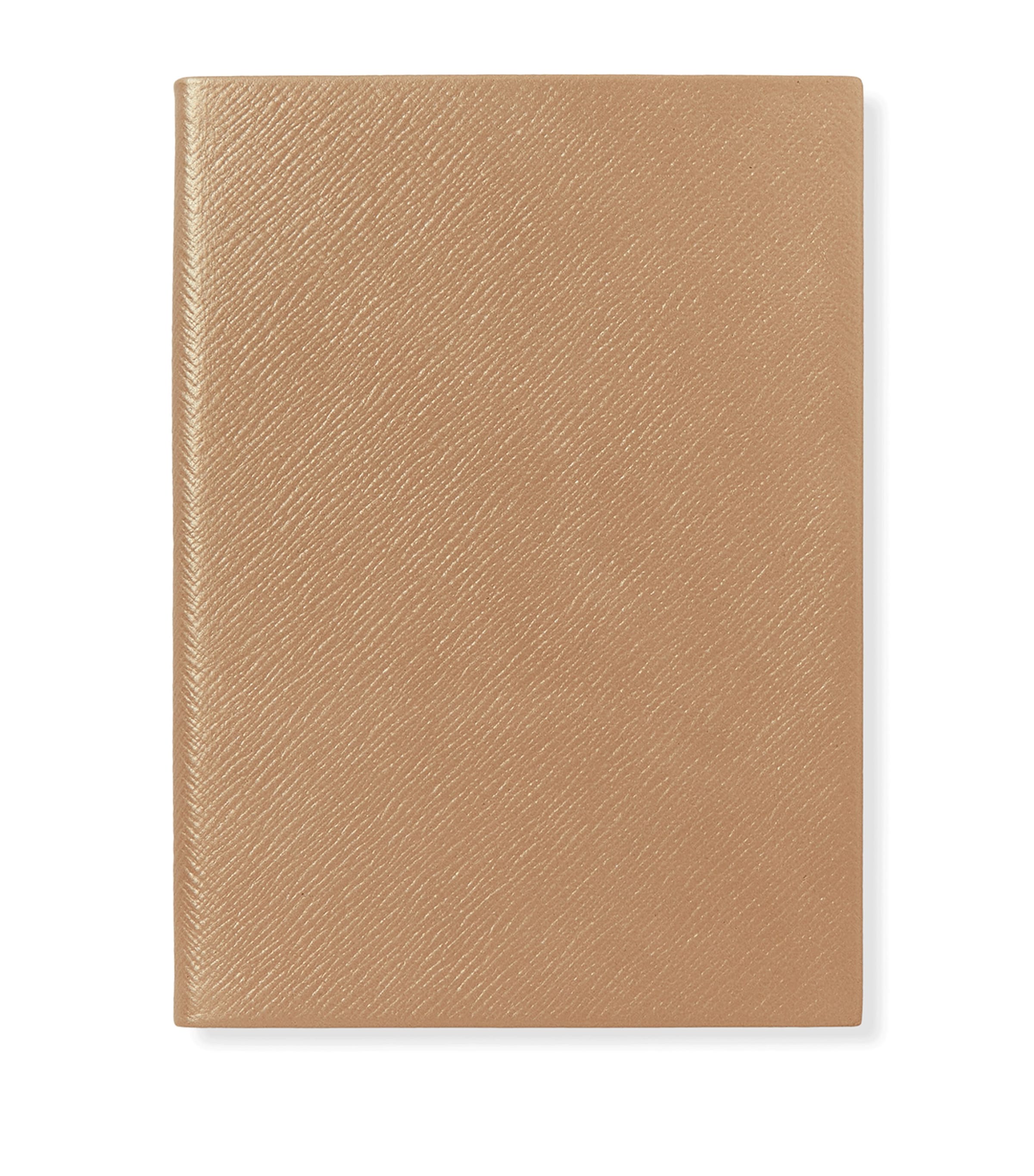 Smythson Panama Leather Soho Notebook In Brown