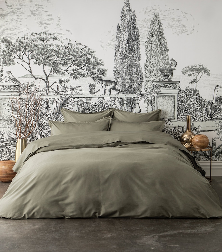 Teophile King Fitted Sheet (160cm x 200cm) KHAKI Image 2