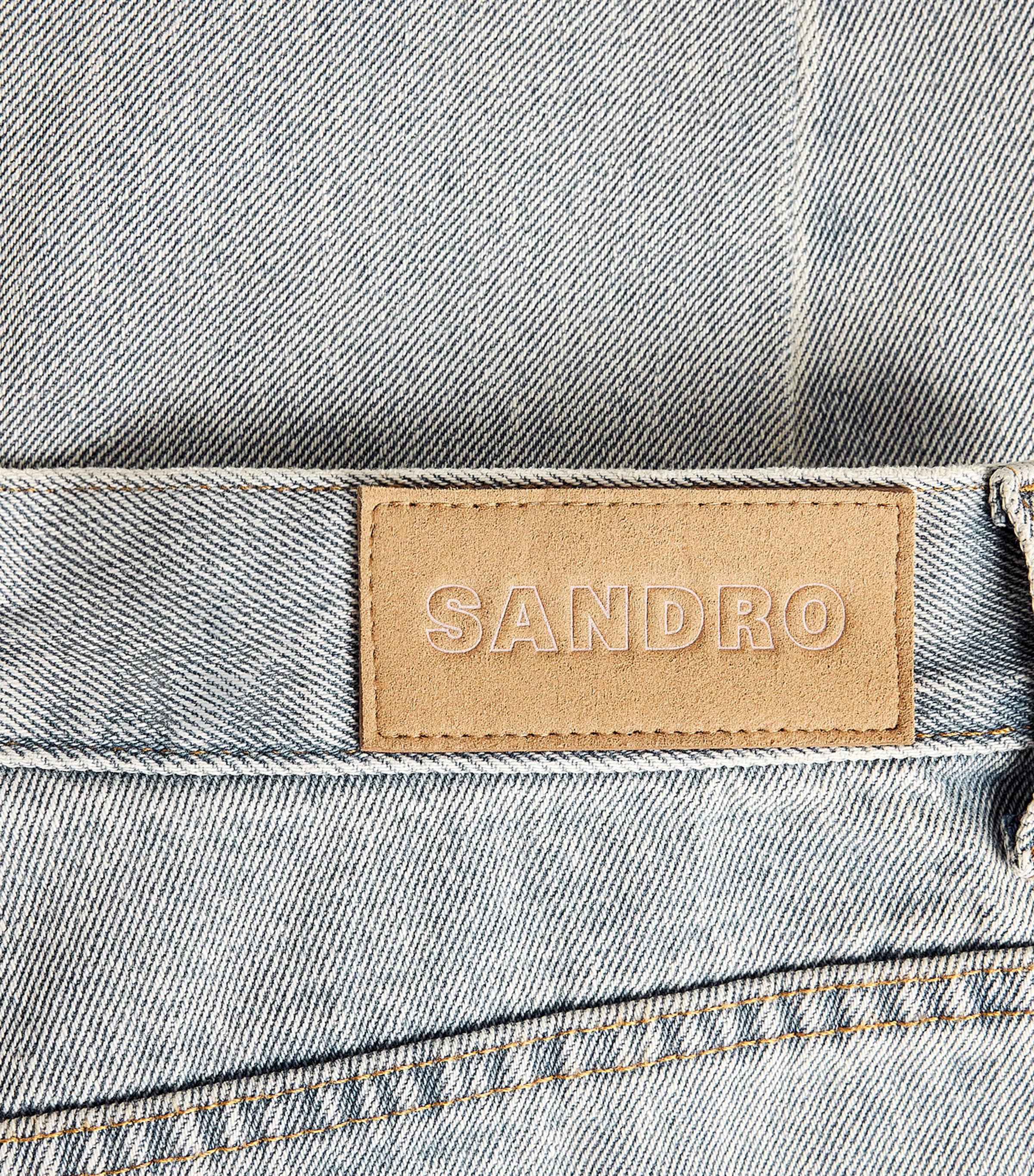 Sandro Paris Womens Barrel Jeans Light Bu Jean Image 6