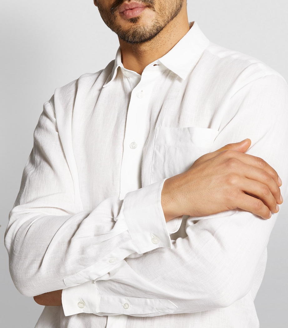 Linen Shirt 010 BLANC Image 6