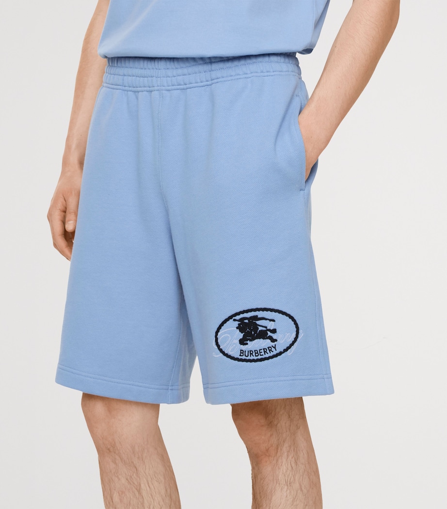 Burberry Mens EKD Stamp Sweatshorts Cornflower Blue Image 3