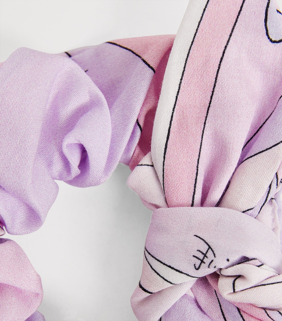 PUCCI Junior Cotton Iride Print Scrunchie Image 2