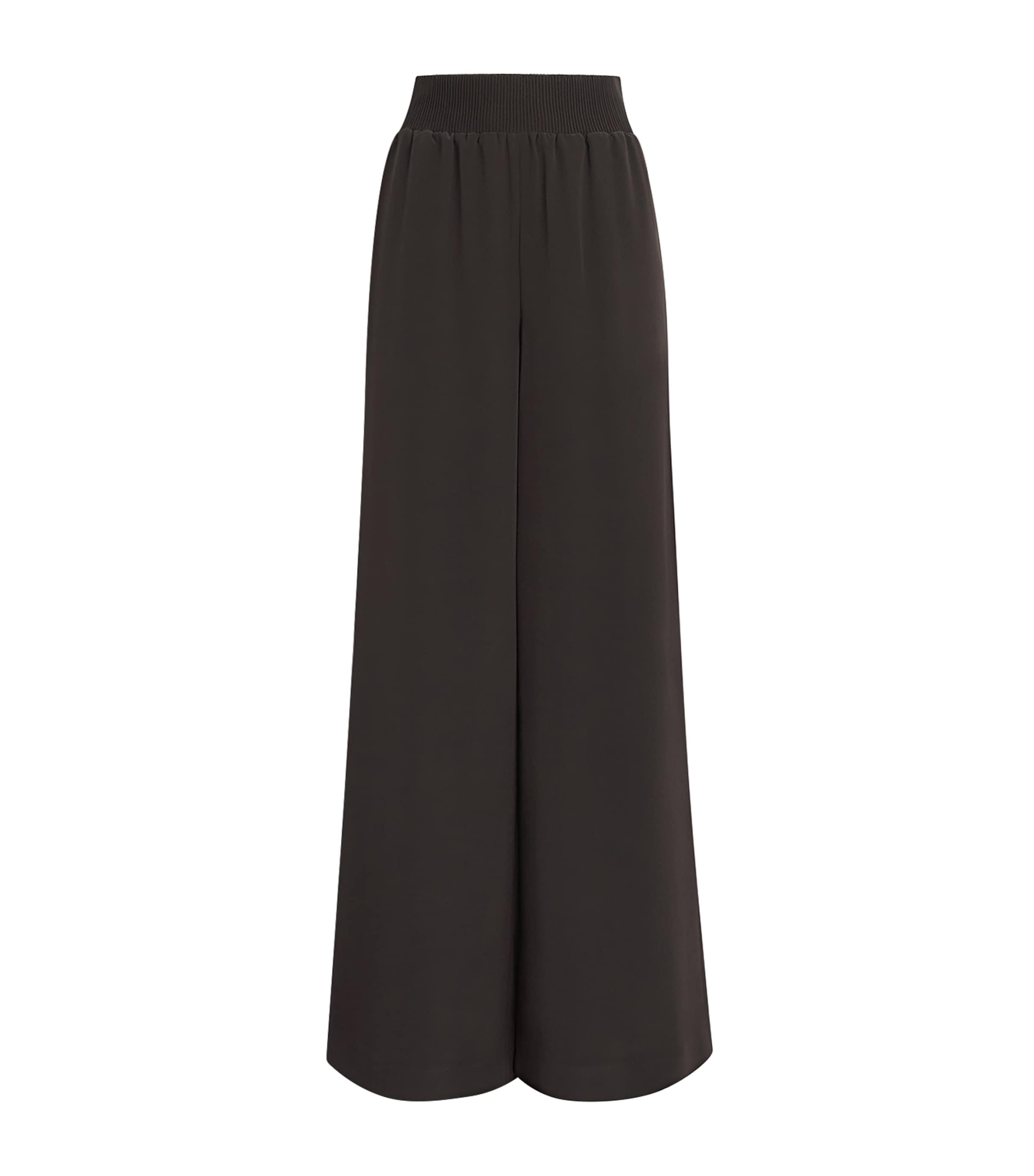 Joseph Womens Nour Wide-Leg Trousers Cocoa Image 1