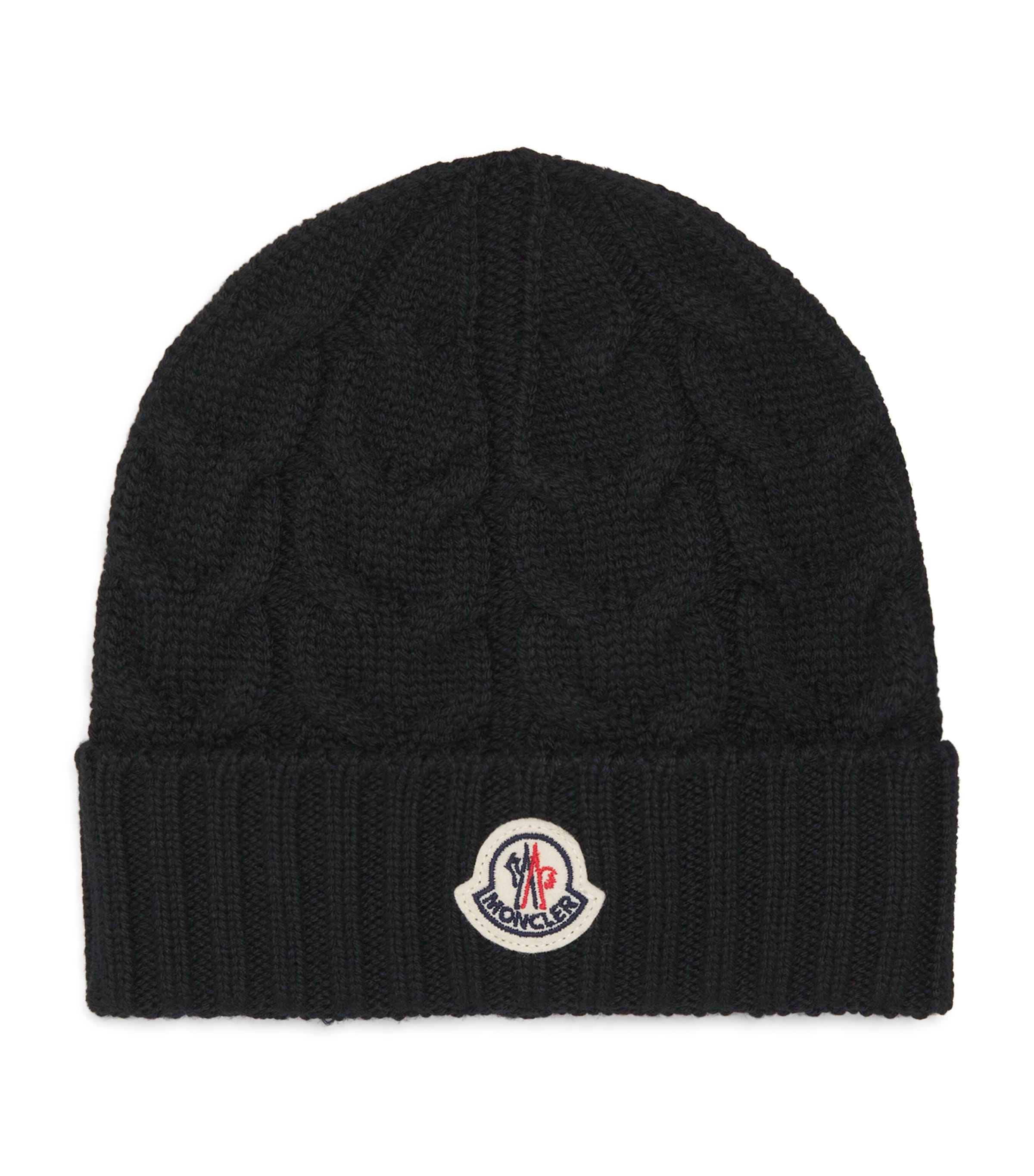 Moncler Enfant Virgin Wool Cable-Knit Beanie Image 1