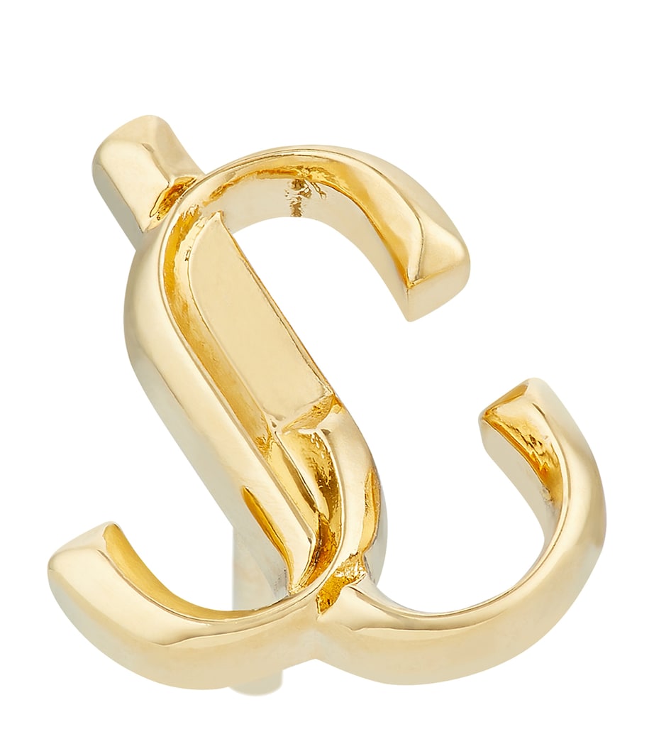 JC Logo Mini Stud Earrings GOLD Image 2