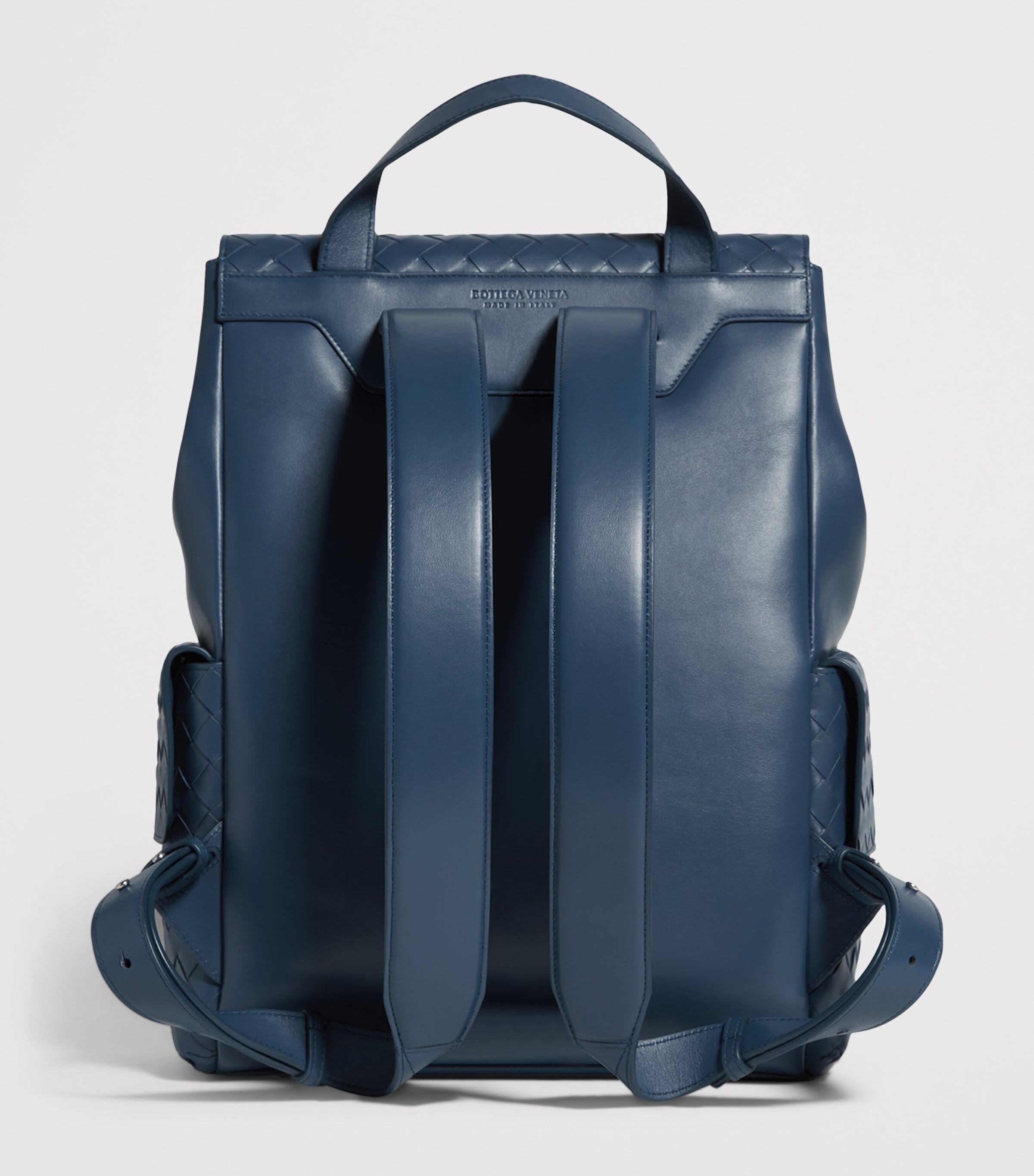 Bottega Veneta Leather Intrecciato Back-To-School Backpack Image 4