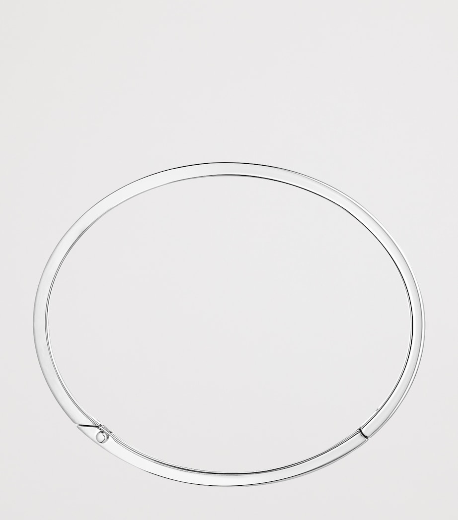 Boucheron Small White Gold and Diamond Quatre Black Edition Bangle White Gold Image 2
