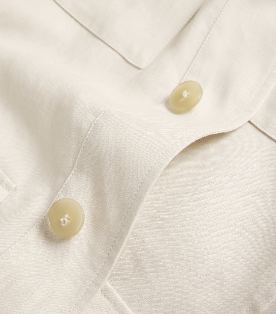 Linen Suede-Trim Jacket 1 Image 5