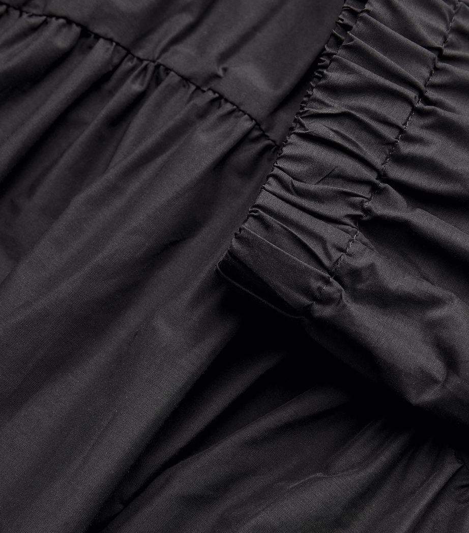 Theory Womens Curved Yoke Midi Skirt Black Image 6
