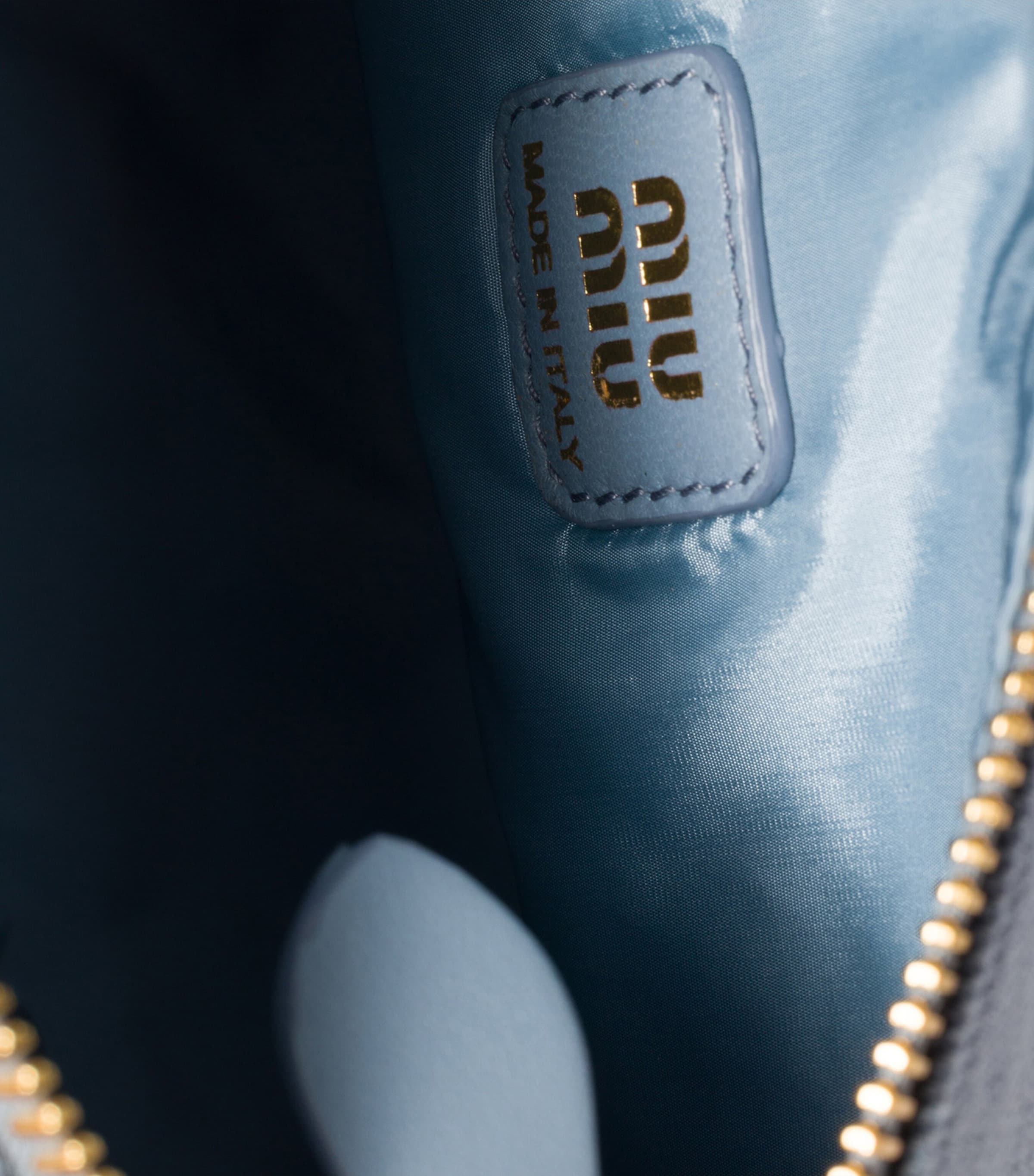 Miu Miu Cotton Gabardine Logo Pouch Image 4