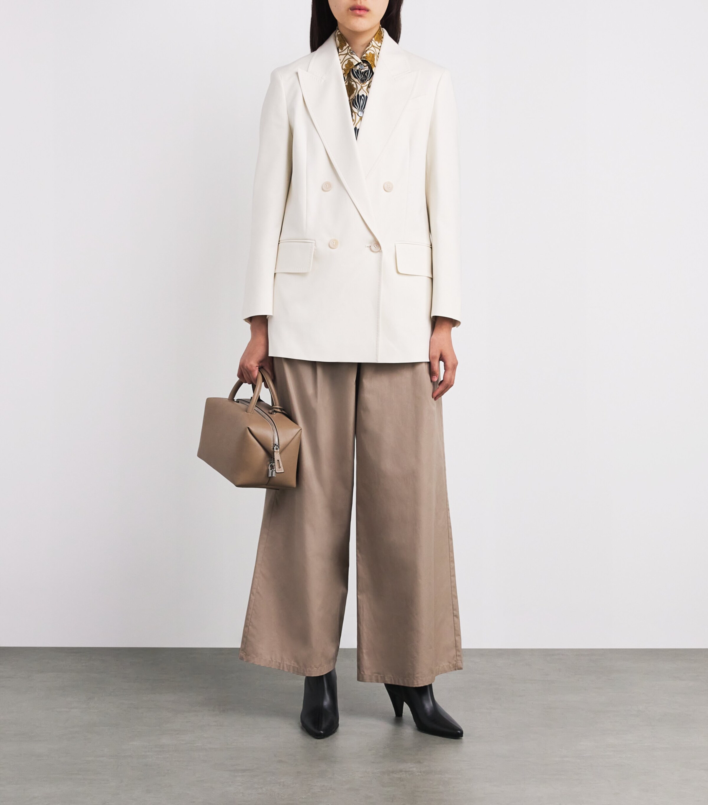 Cotton-Blend Olimpia Blazer WHITE Image 2